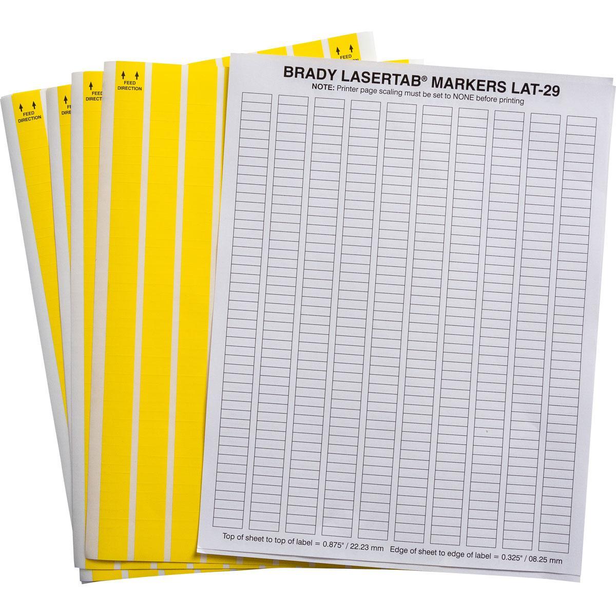 Brady® LAT-29-747-10-YL Wire & Component Labels