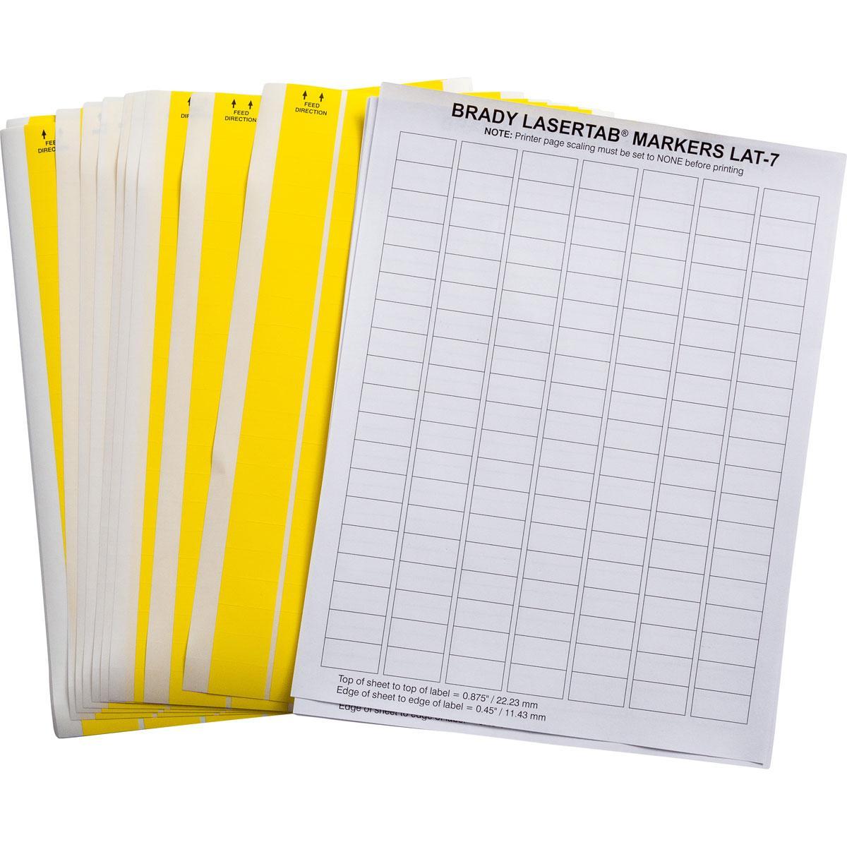 Brady® LAT-7-747-10-YL Wire & Component Labels
