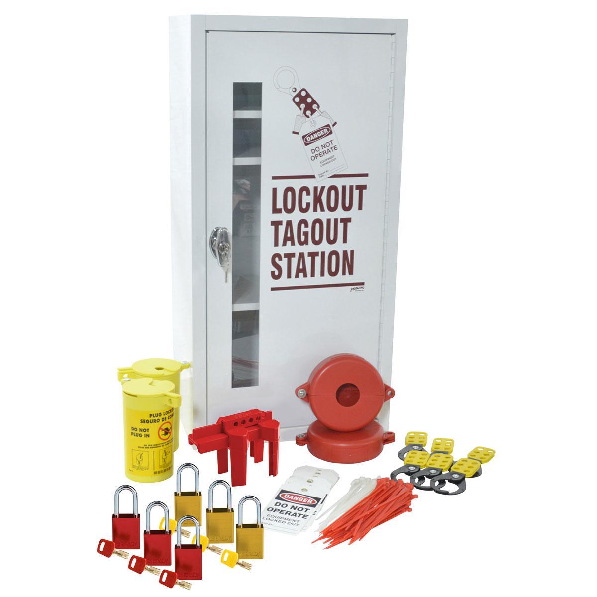 Brady® LC517E-SK-AL Lockout Stations & Kits
