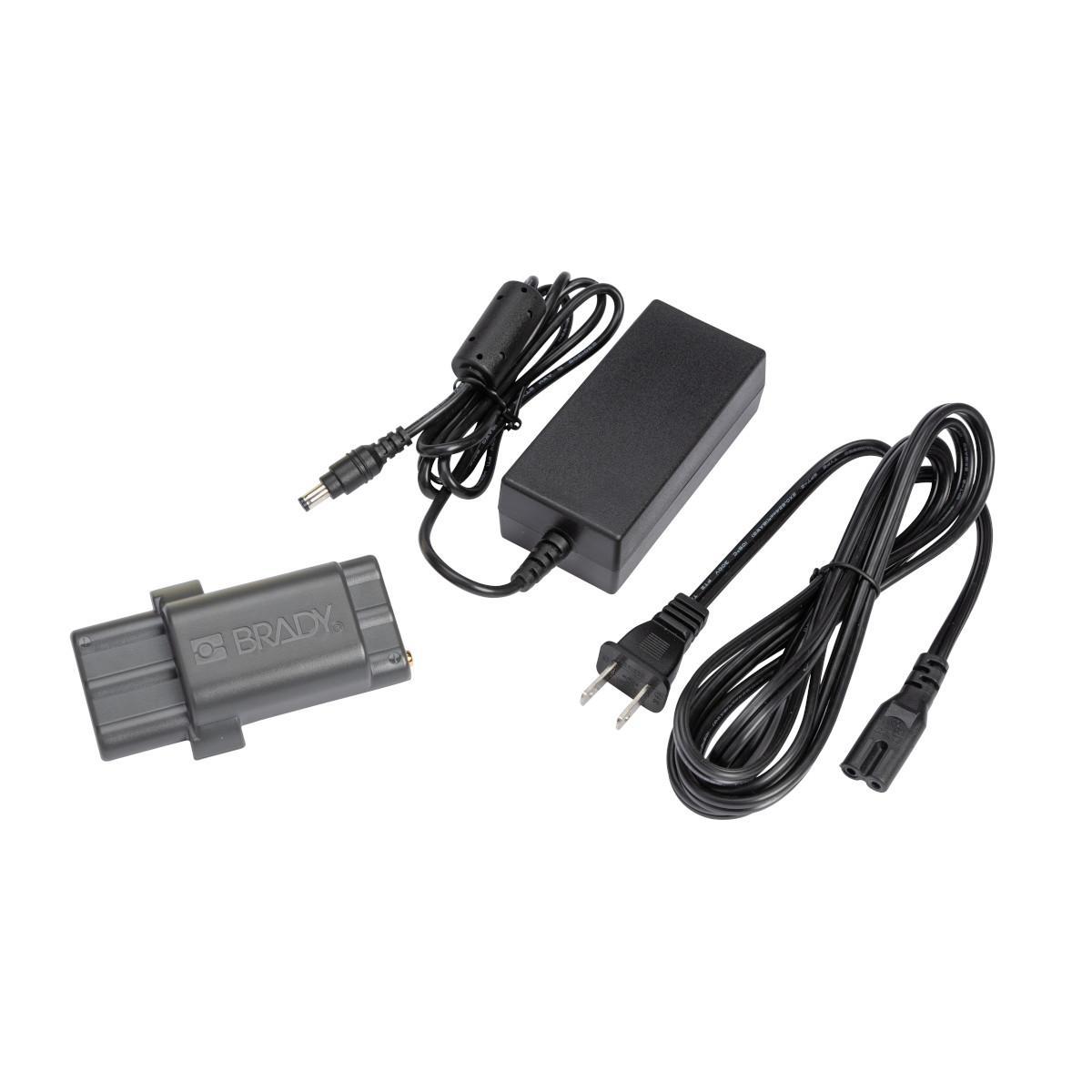 Brady® M210-PWR-KIT Battery and Adapter, Li-Ion Battery