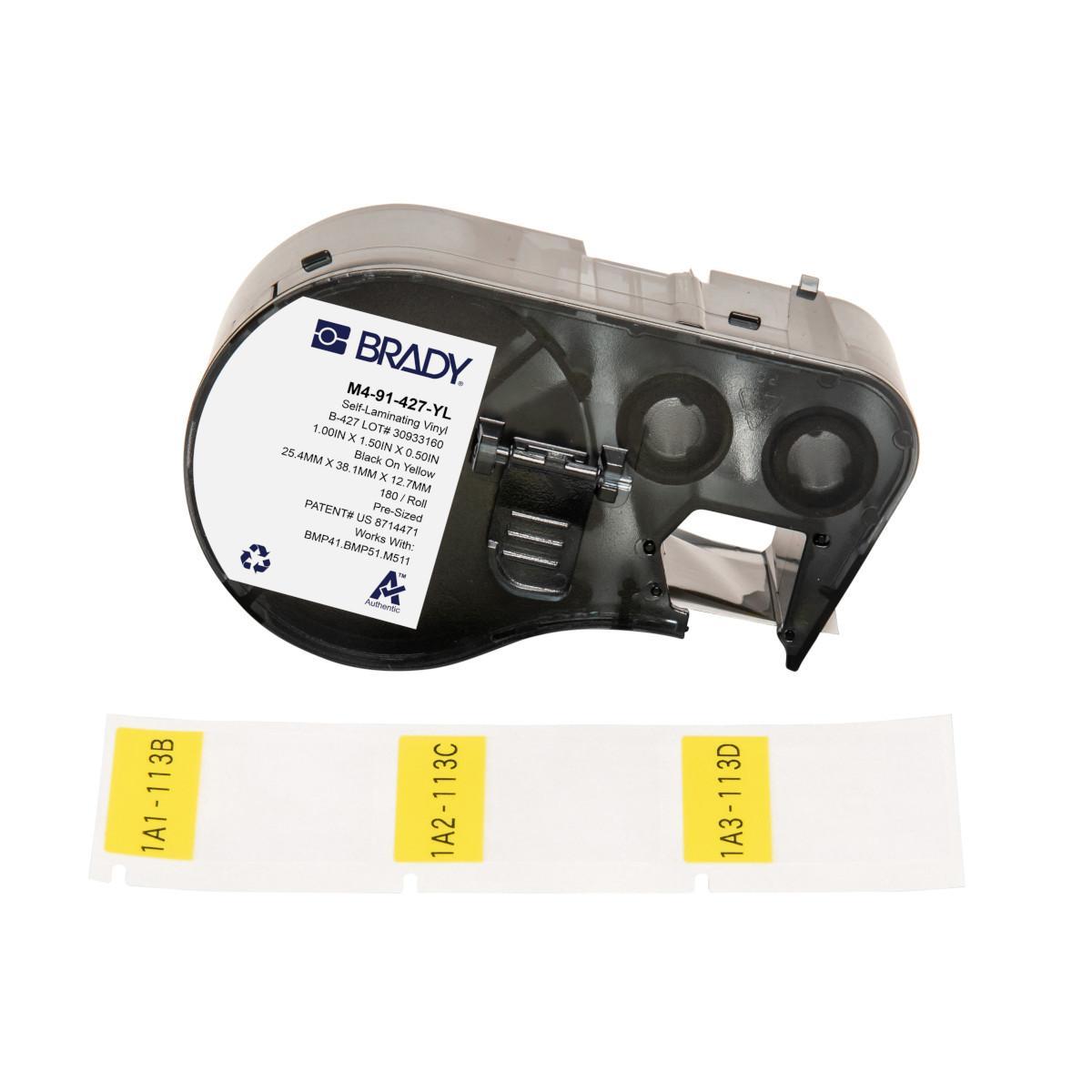 Brady® M4-91-427-YL Wire & Component Labels