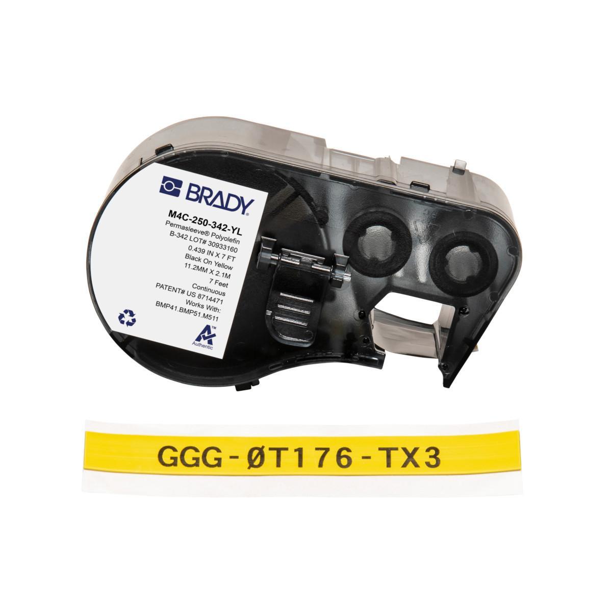 Brady® M4C-250-342-YL Wire & Component Labels