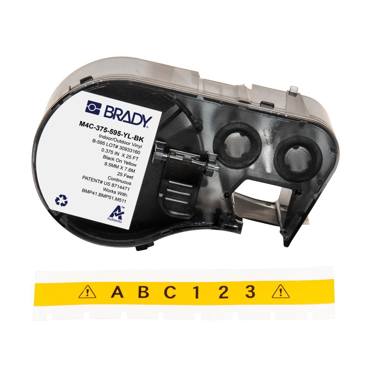 Brady® M4C-375-595-YL-BK Safety & Facility Labels