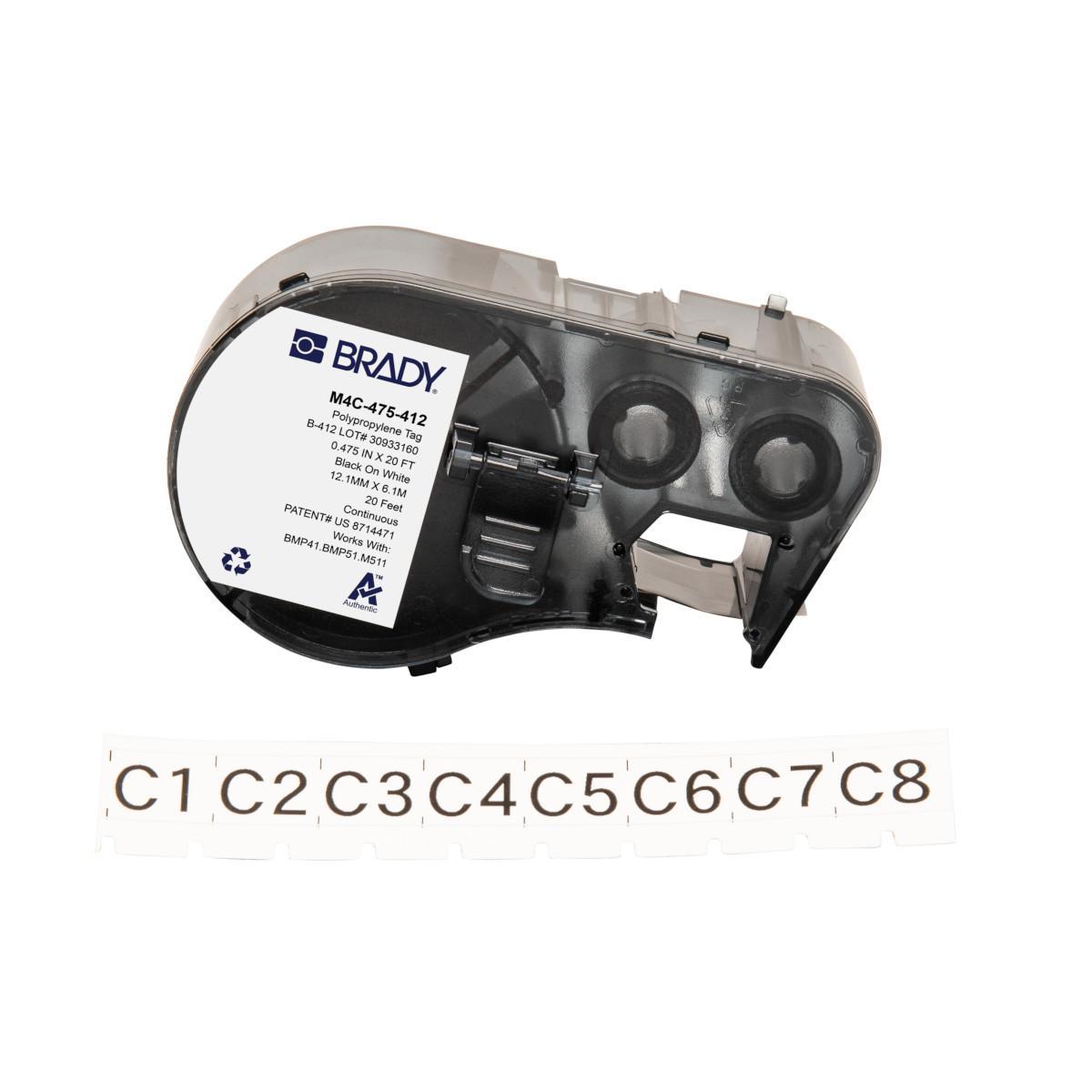 Brady® M4C-475-412 Wire & Component Tags