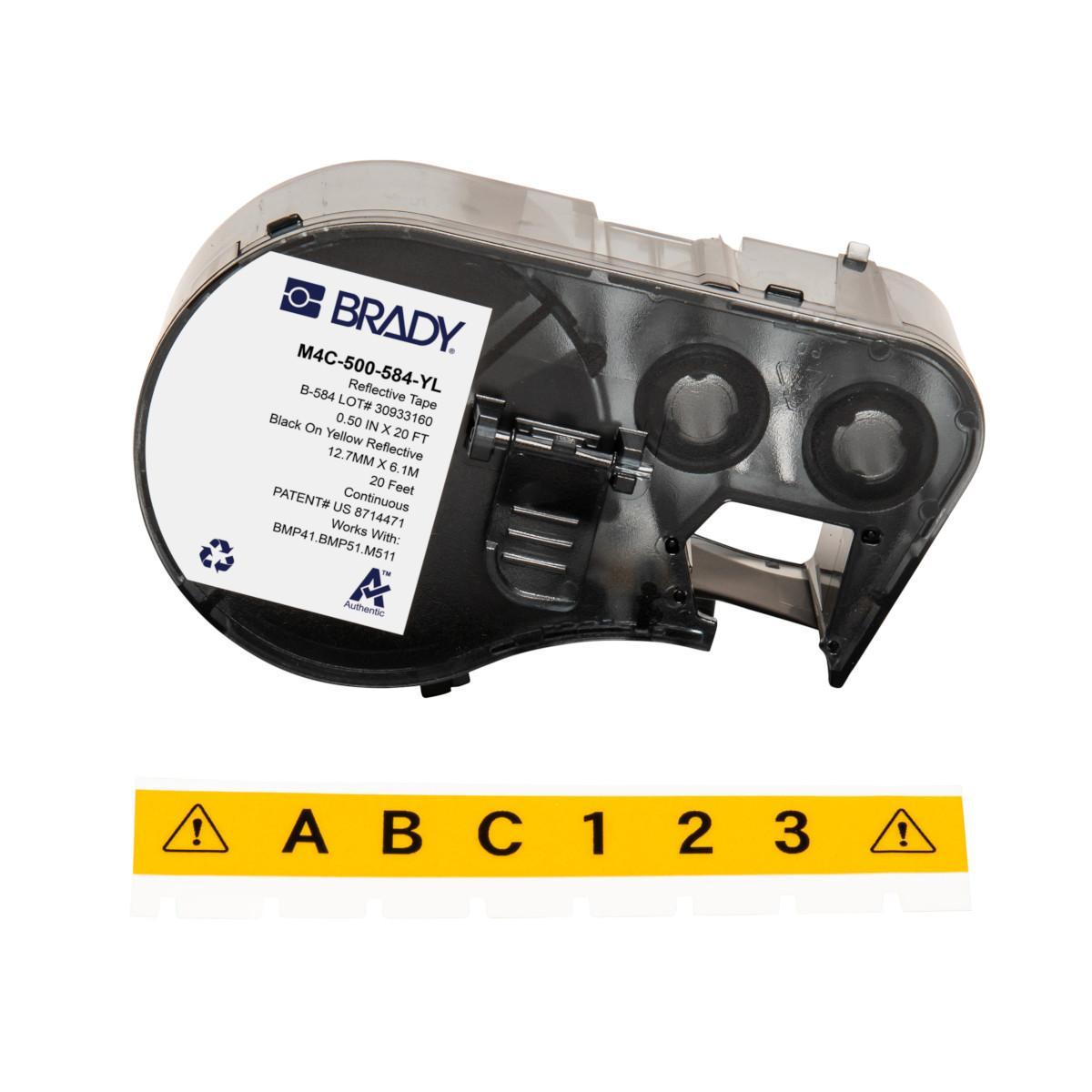 Brady® M4C-500-584-YL Safety & Facility Labels