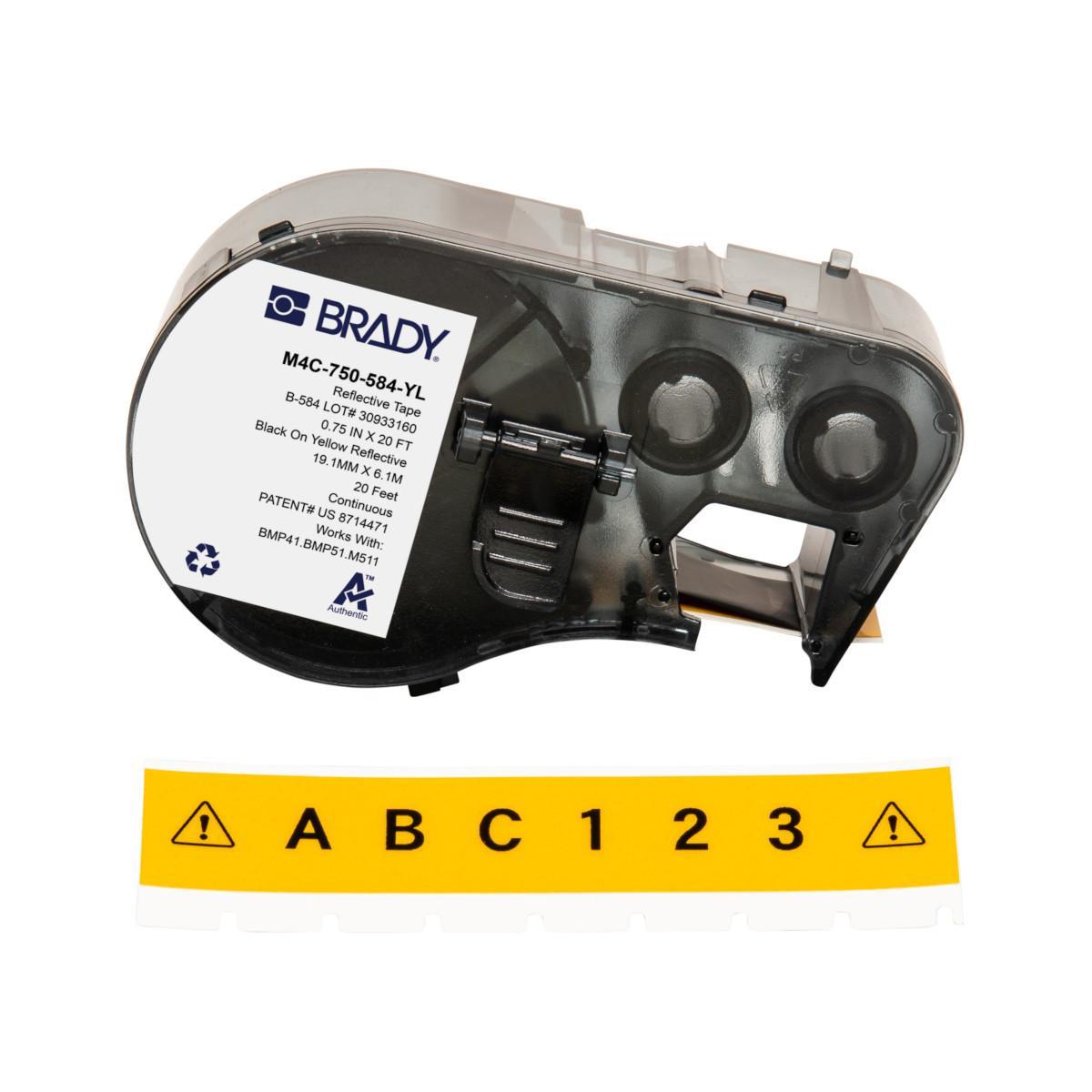 Brady® M4C-750-584-YL Safety & Facility Labels