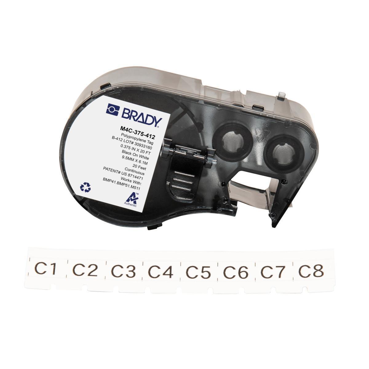 Brady® M4C-375-412 Wire & Component Tags