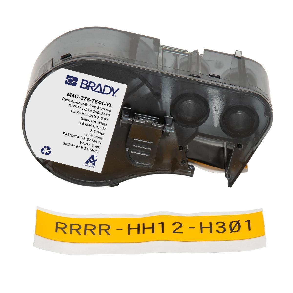 Brady® M4C-375-7641-YL Wire & Component Labels