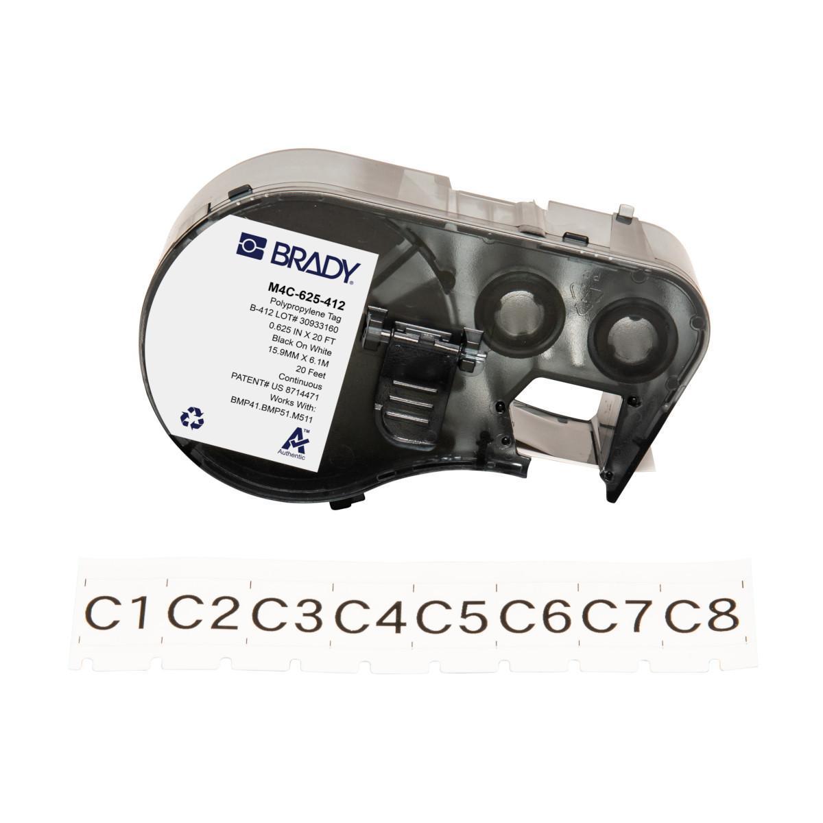Brady® M4C-625-412 Wire & Component Tags