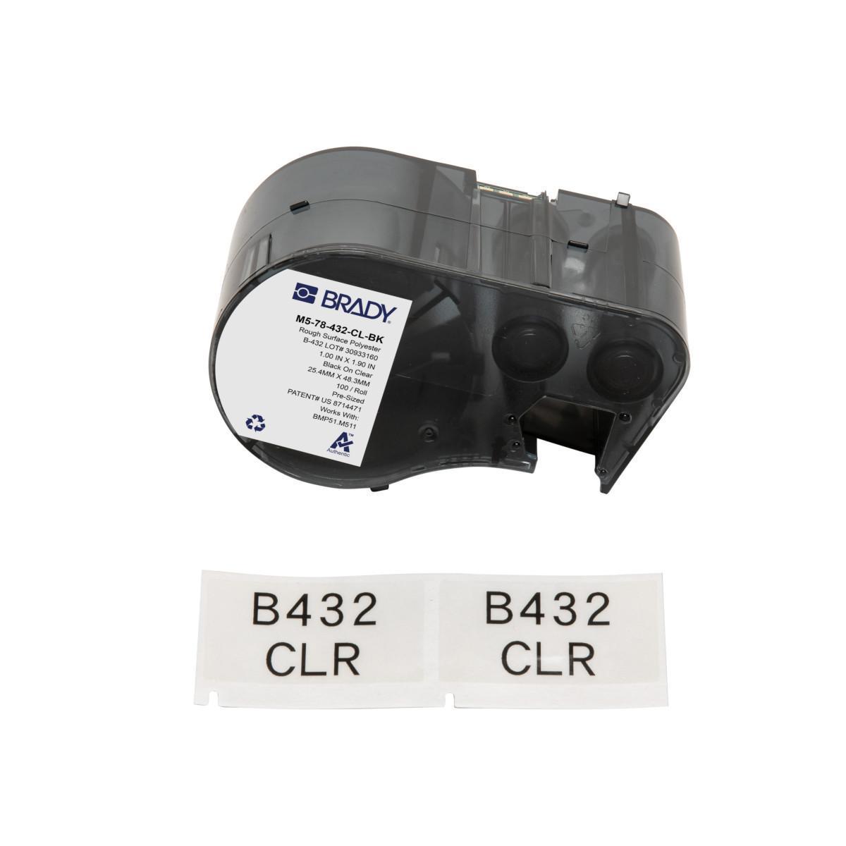 Brady® M5-78-432-CL-BK Safety & Facility Labels