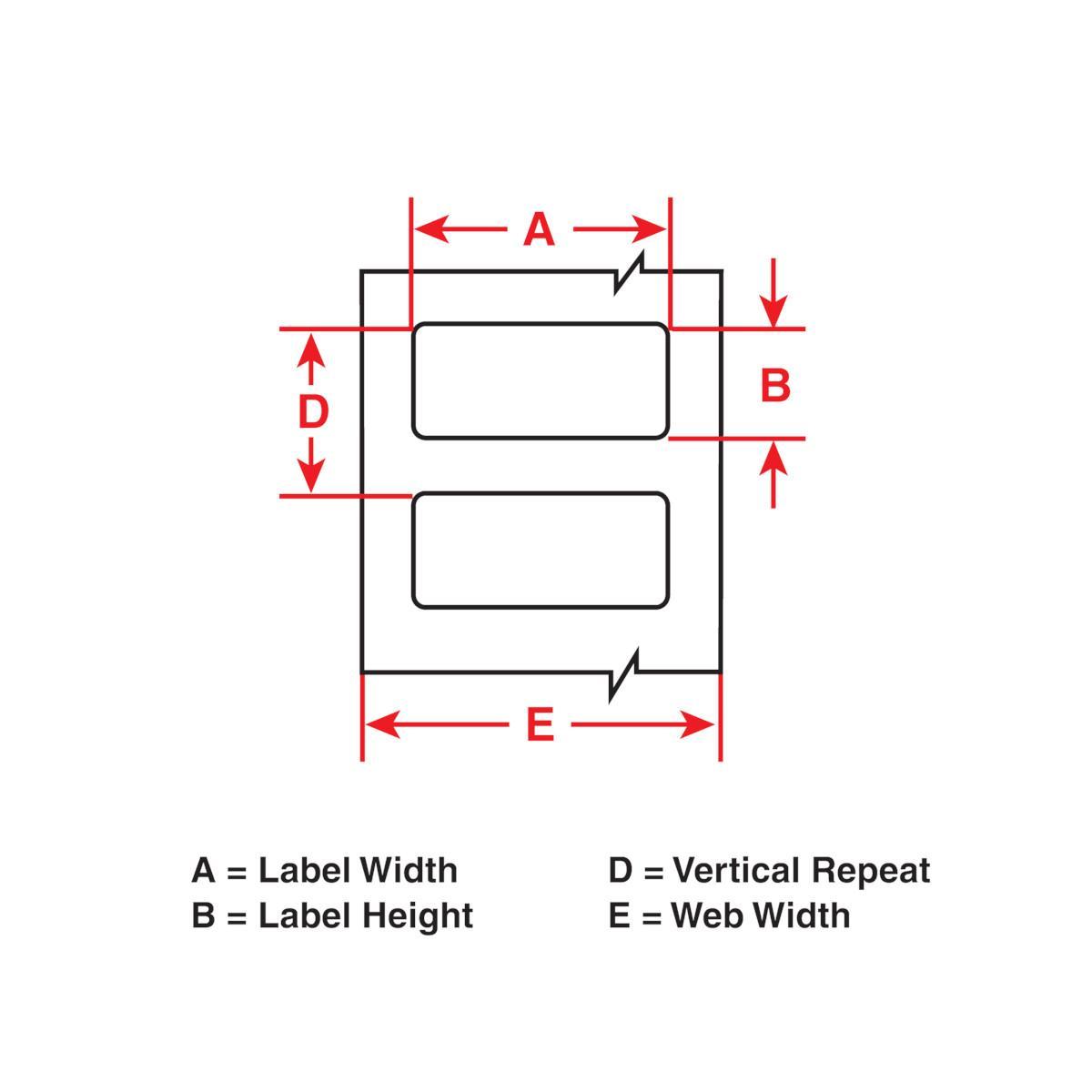 Brady® M61-198-430 Blank Labels & Preprinted Headers