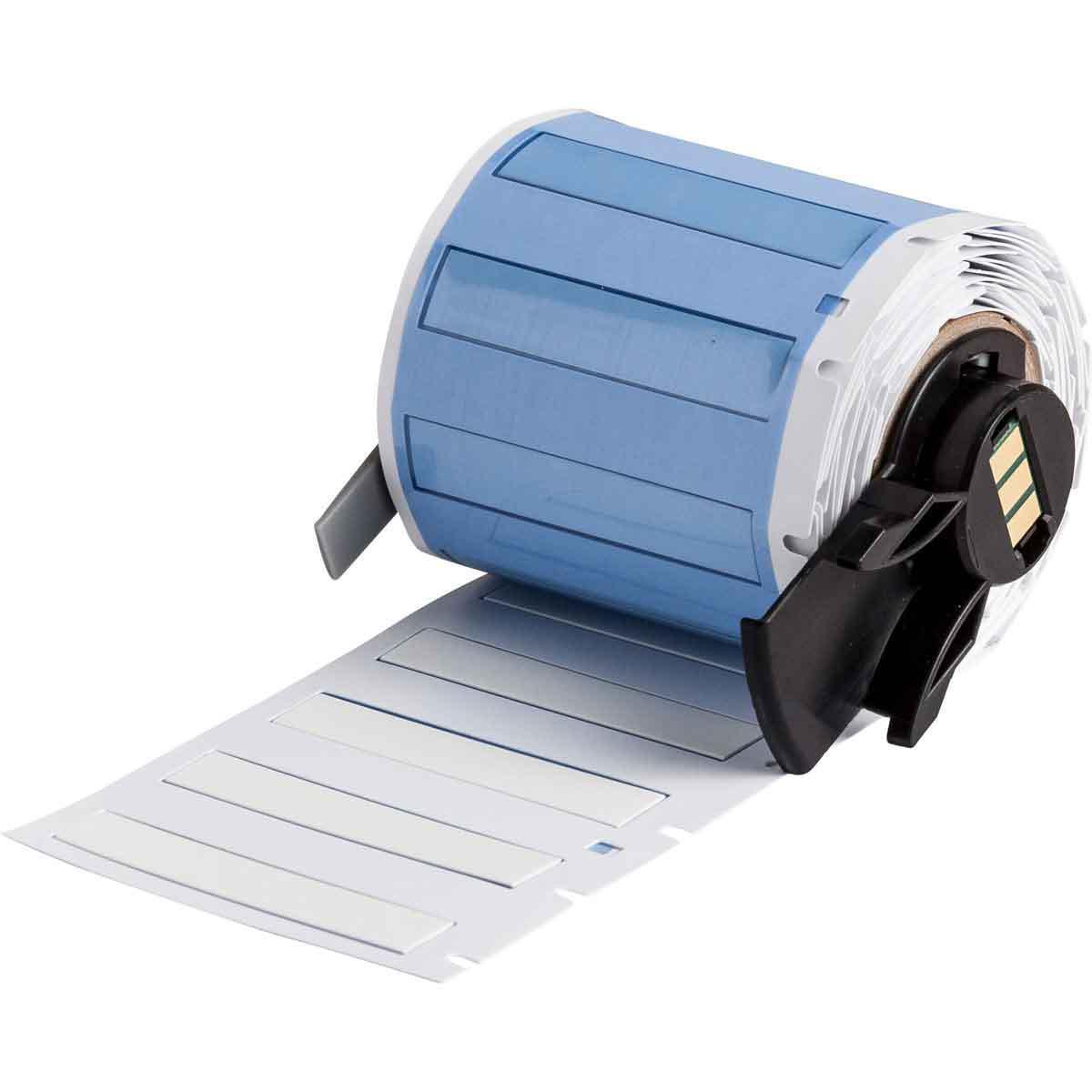 Brady® M6-187-175-342-WT PermaSleeve Heat Shrink Wire and Cable Label, 1.75 in L x 0.335 in W, White, Polyolefin