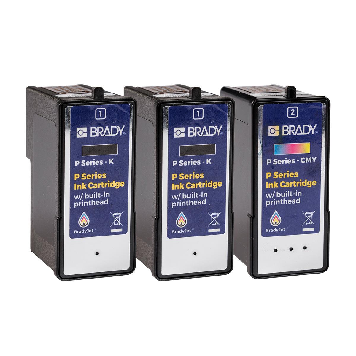 Brady® P-1CMY2K Label Printer Ink Cartridges