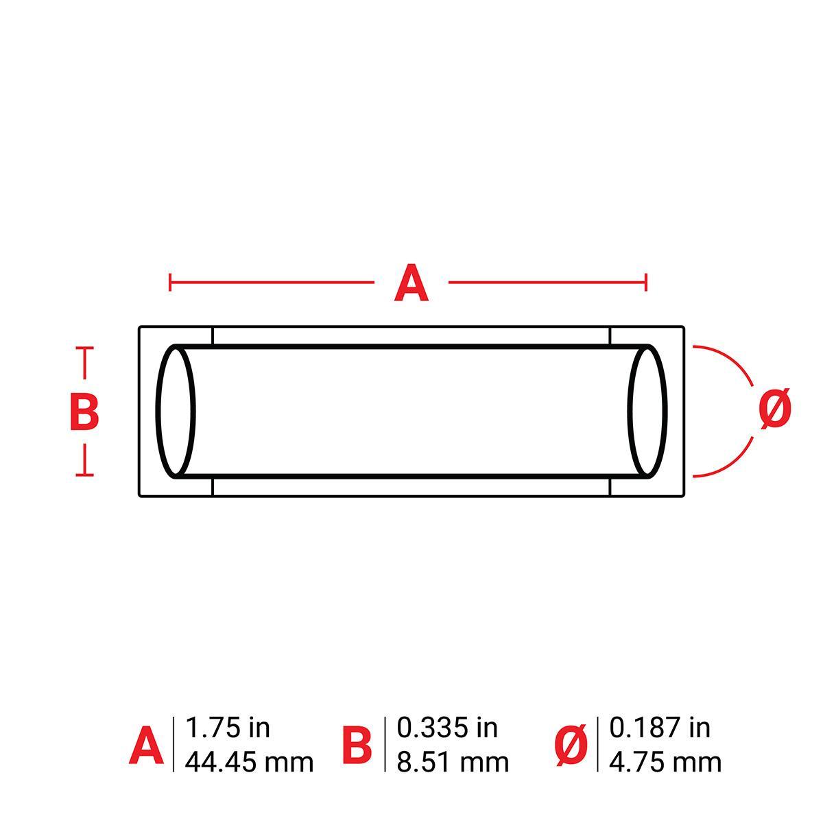 Brady® PSPT-187-175-BK Wire Marker Sleeves