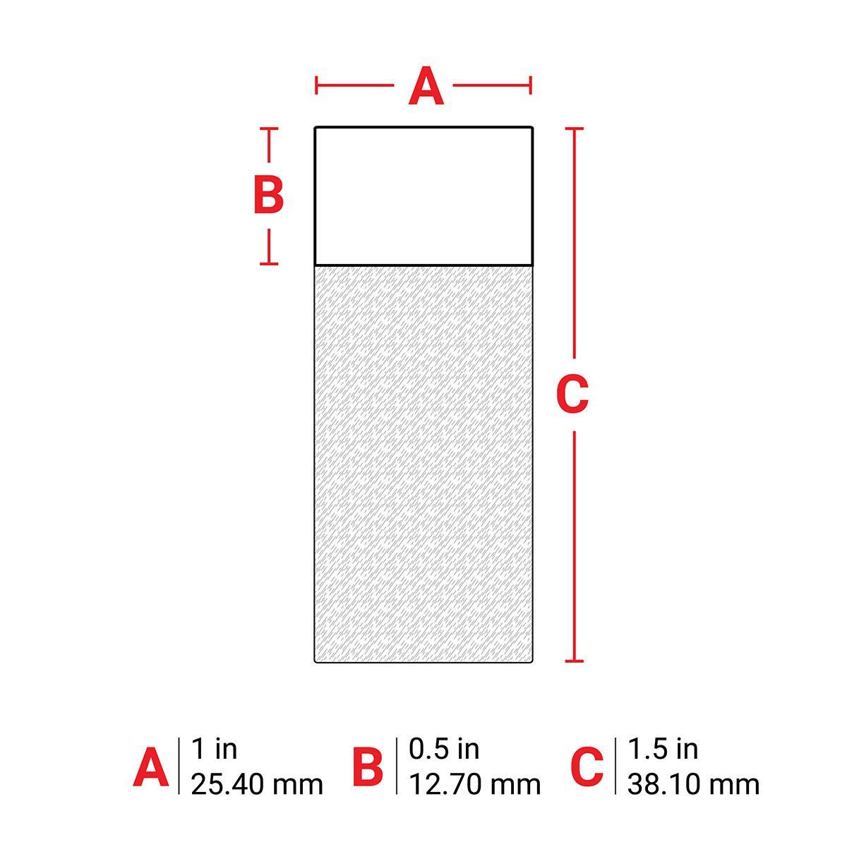 Brady® IDXpert™ XSL-31-427 Colored Rectangular Write-On Printer Label, 1-1/2 in L x 1 in W, Colored Write-On Area Legend, Black on Clear/White, B-427 Vinyl