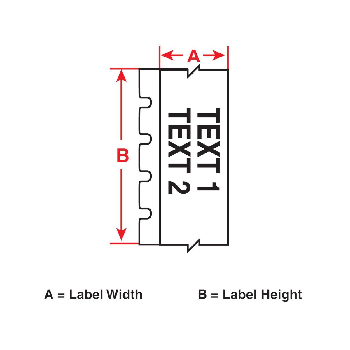 Brady® PTLCM-41-437-WT Wire & Component Labels