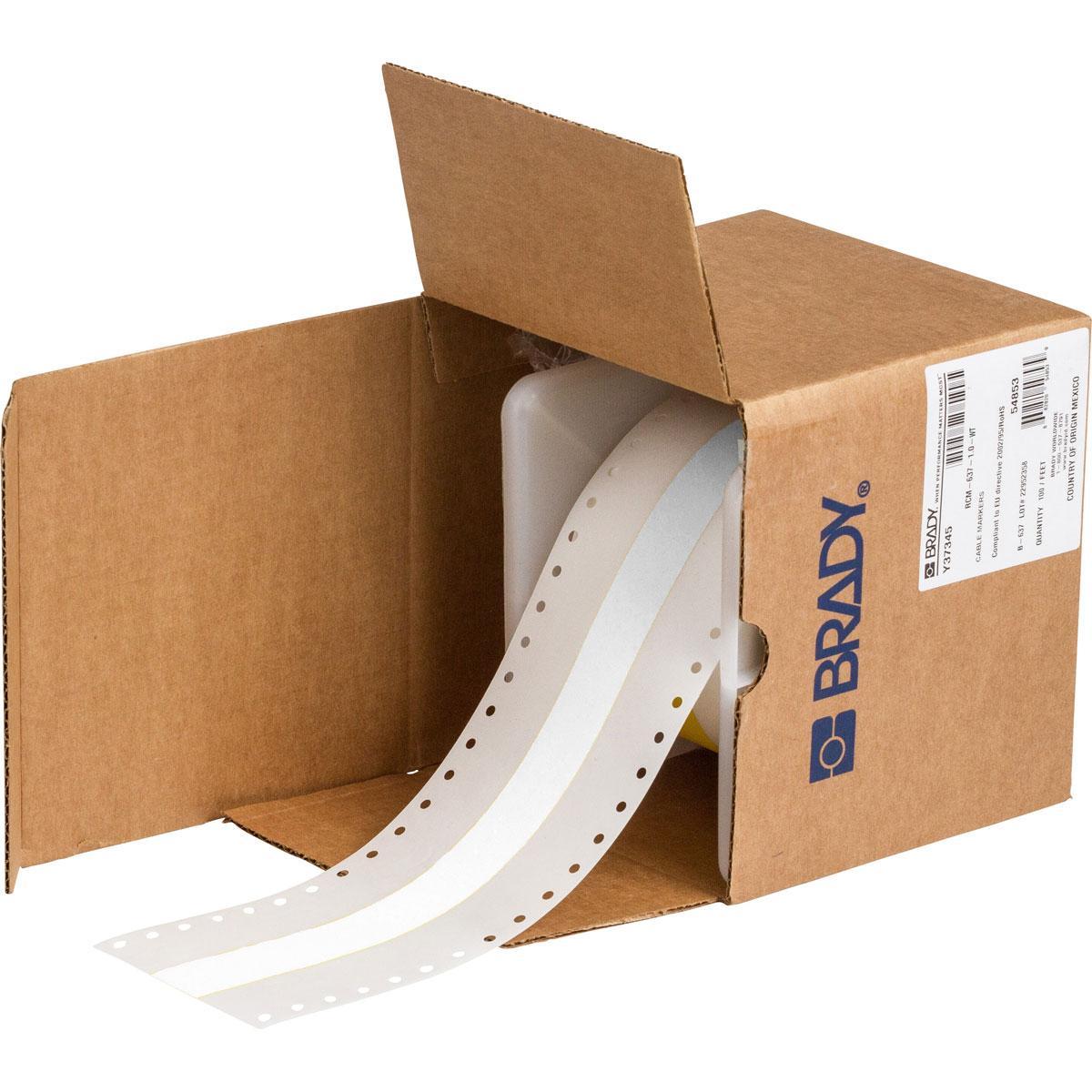Brady® RCM-637-1.0-WT Wire & Component Labels