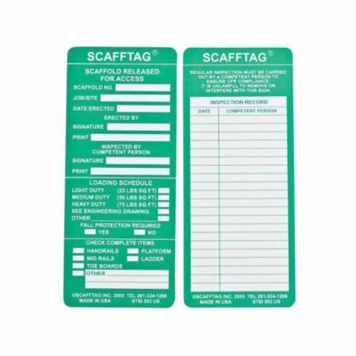Brady® SCAF-STSI593 Blank Tags & Preprinted Headers