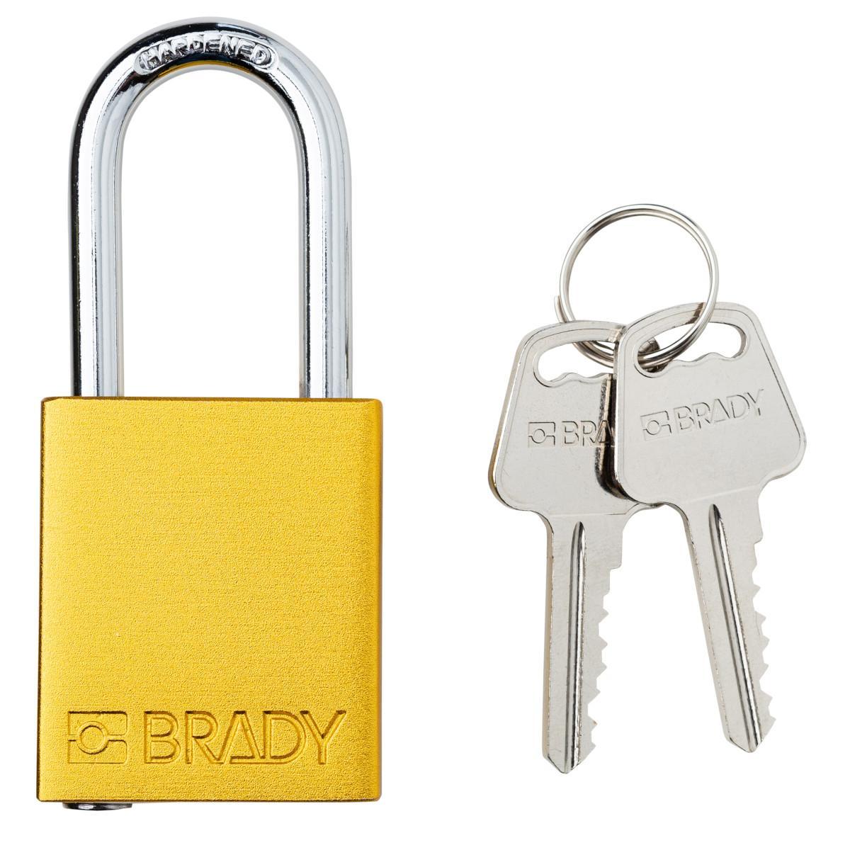Brady® SDAL-YLW-38ST-KD Lockout Padlocks
