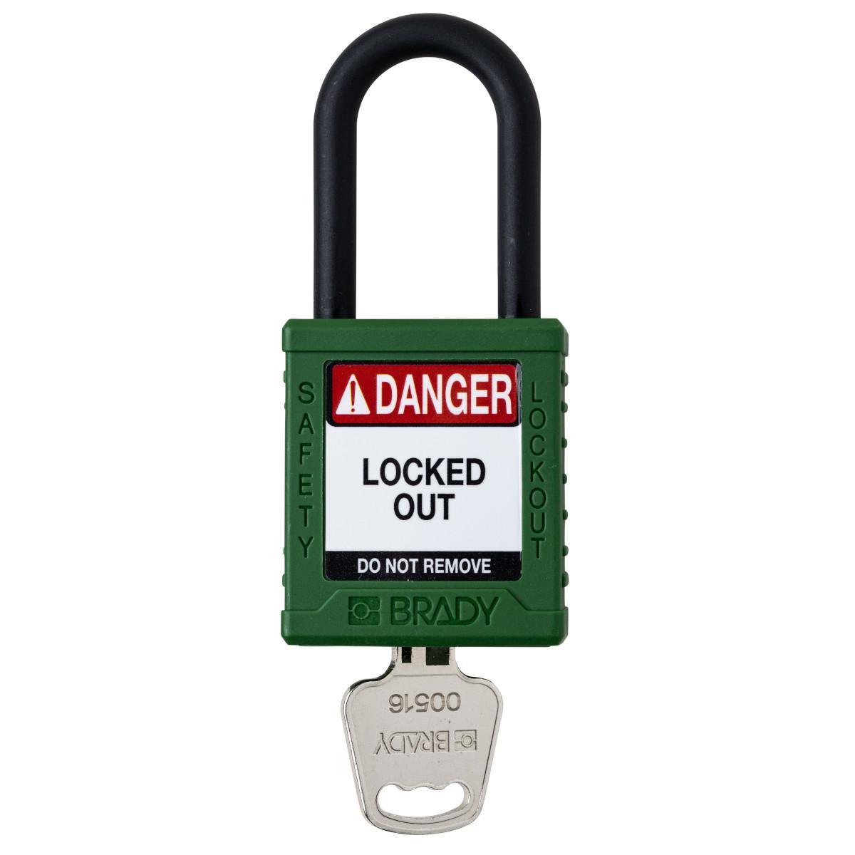 Brady® SDPL-GRN-38PL-KD Lockout Padlocks