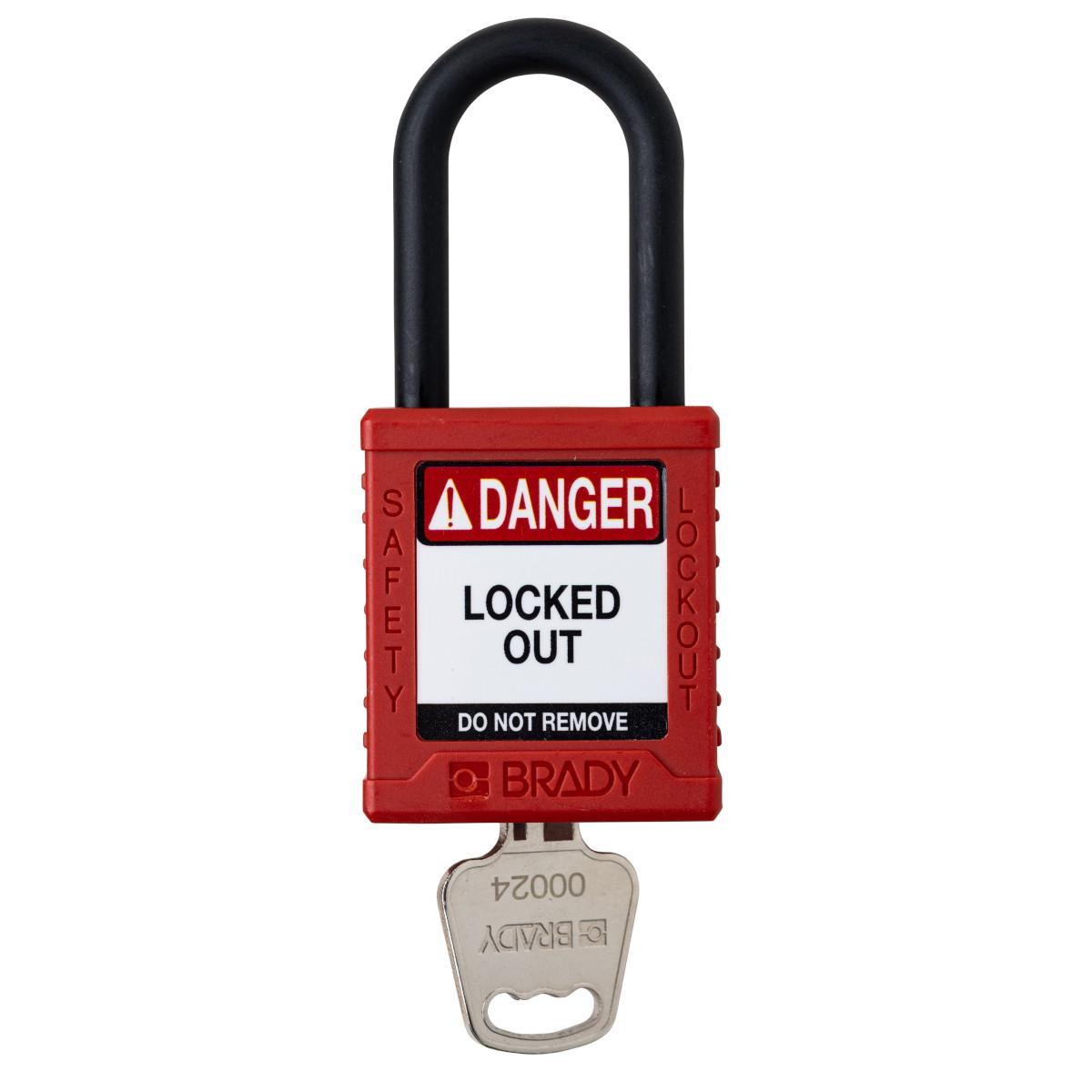 Brady® SDPL-RED-38PL-KD Lockout Padlocks