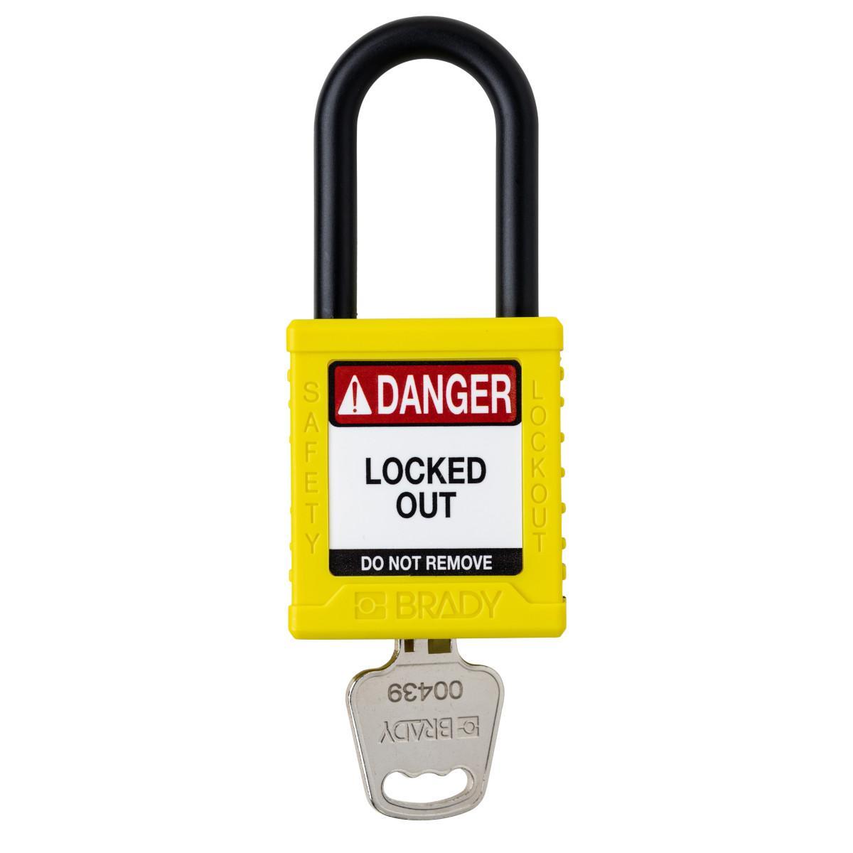 Brady® SDPL-YLW-38PL-KD Lockout Padlocks