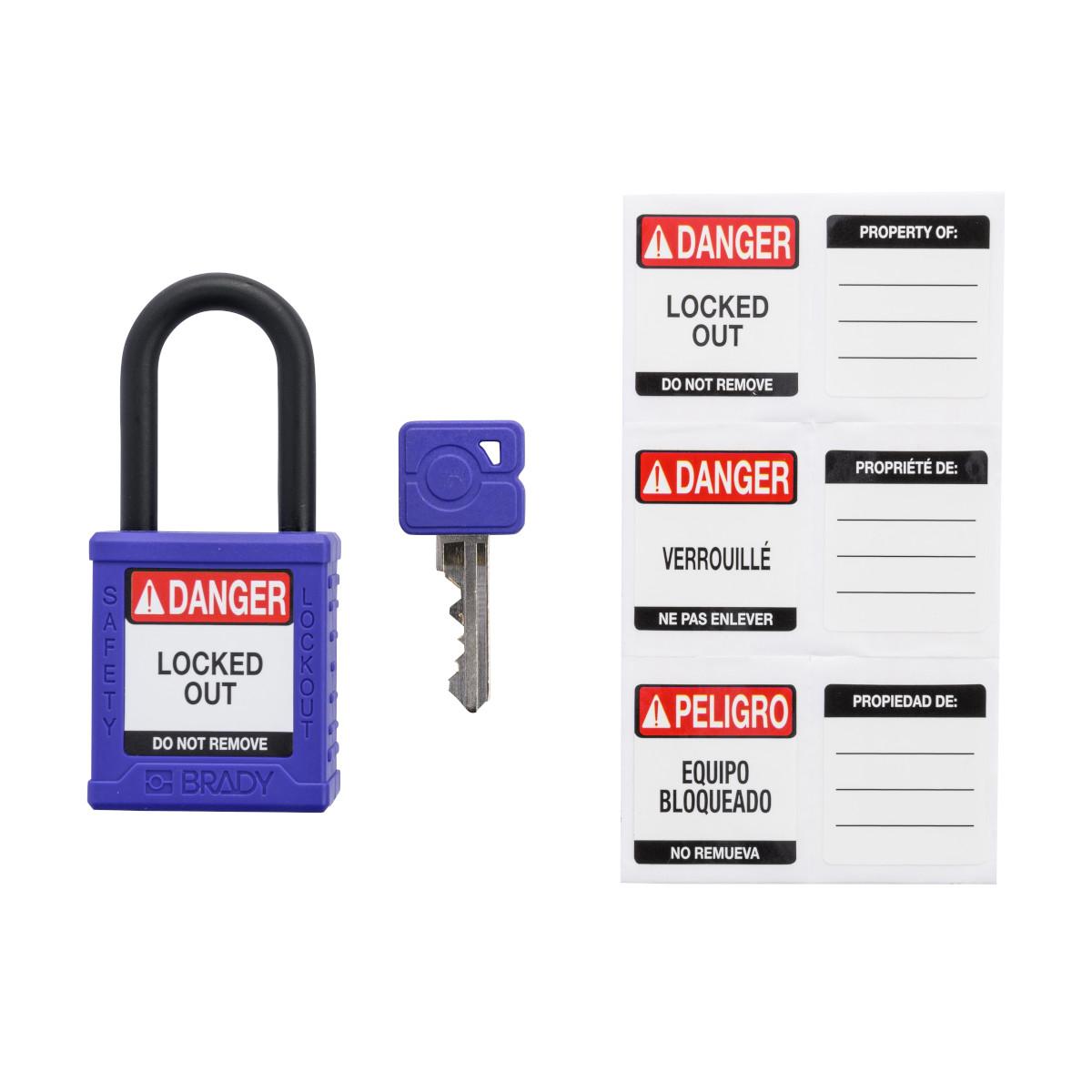 Brady® SDPL-PRP-38PL-KD Lockout Padlocks