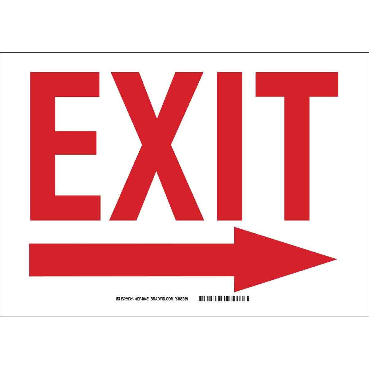 Brady® SP404E Fire, Emergency, Exit & First Aid Signs