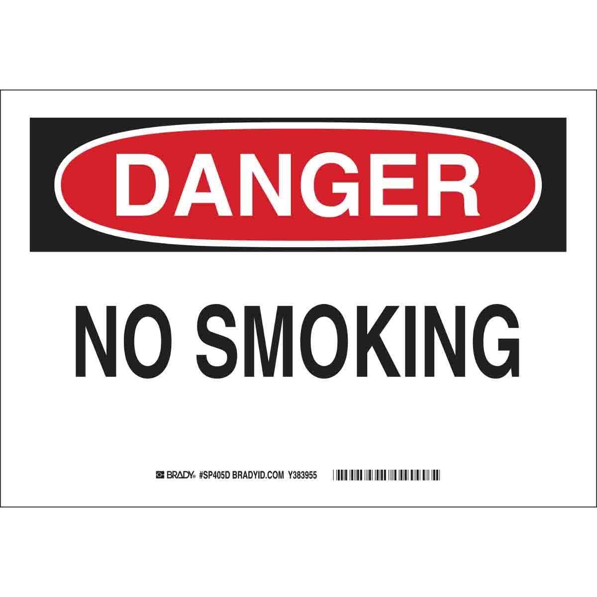 Brady® SP405D No Smoking & Restricted Activity Signs