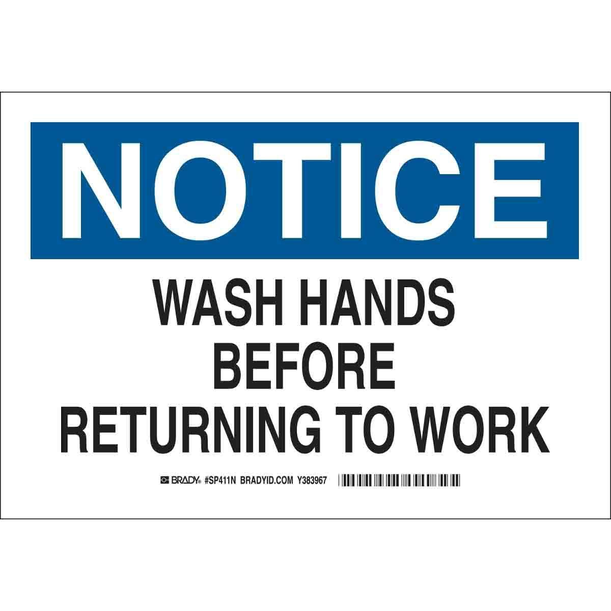 Brady® SP411N Office & Facility Signs