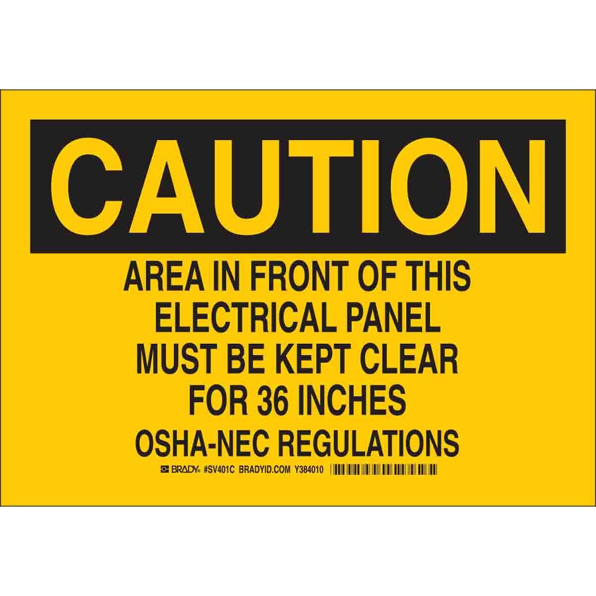 Brady® SV401C Accident Prevention Signs