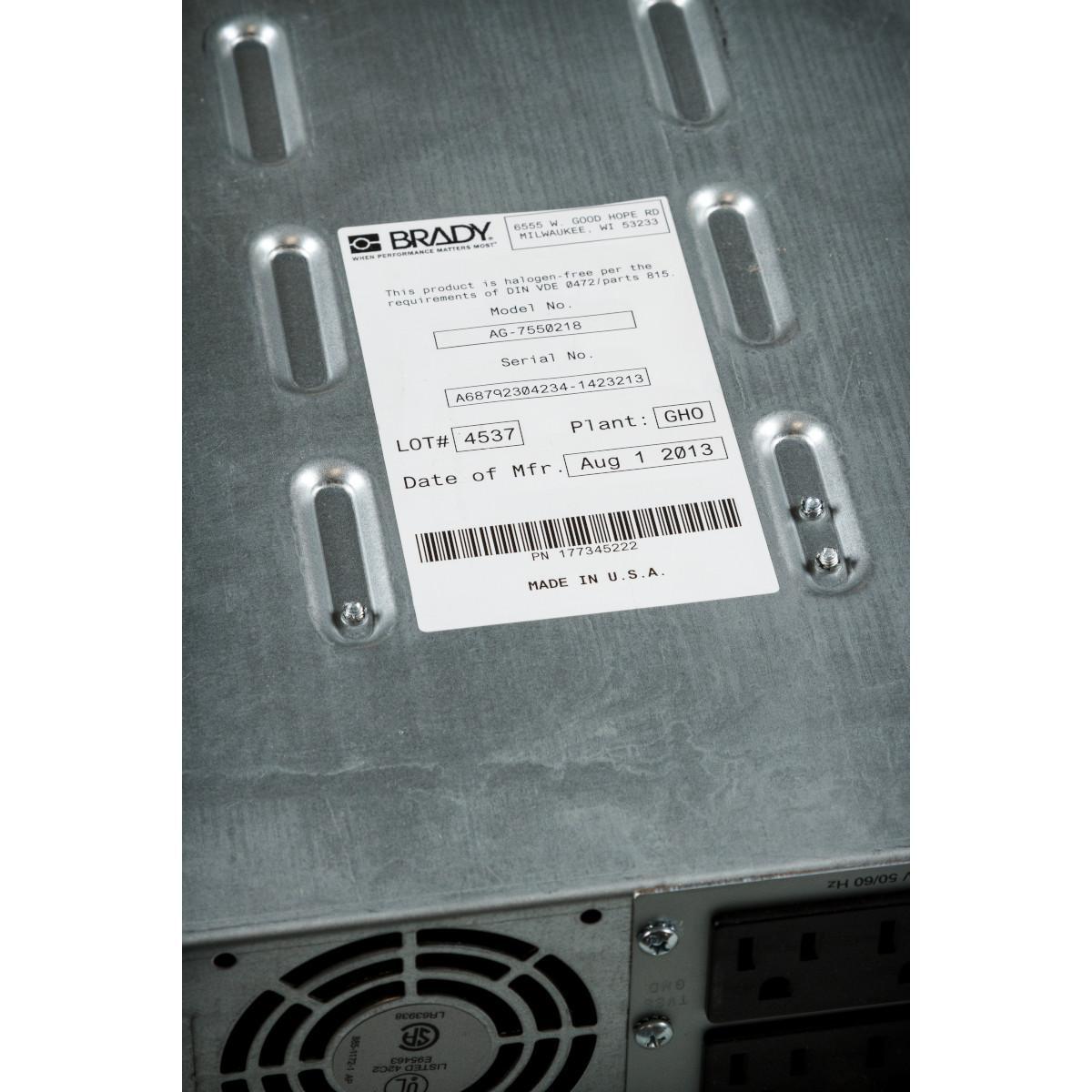 Brady® THT-25-402-1 Wire & Component Labels