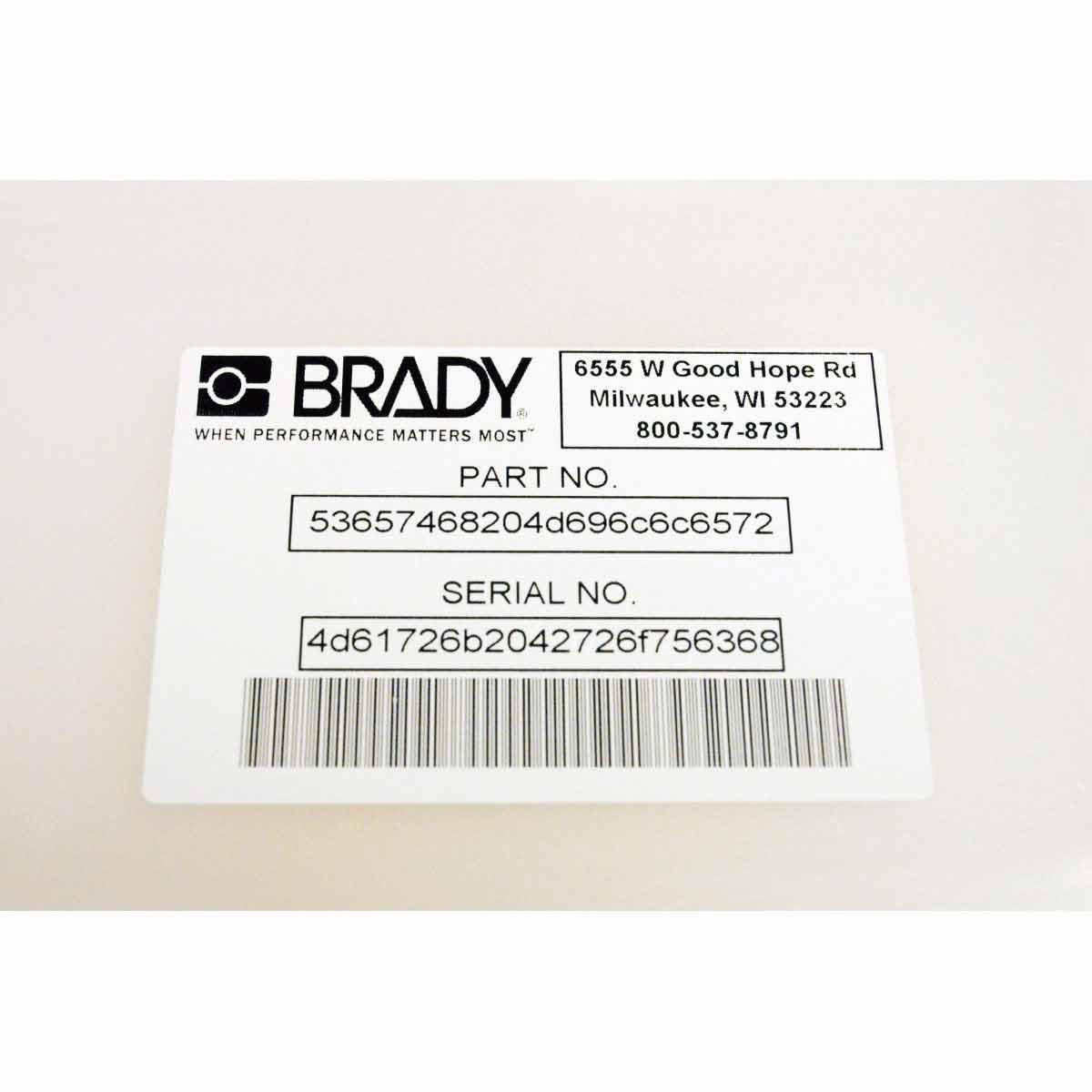 Brady® THT-5-483-5-SC Wire & Component Labels