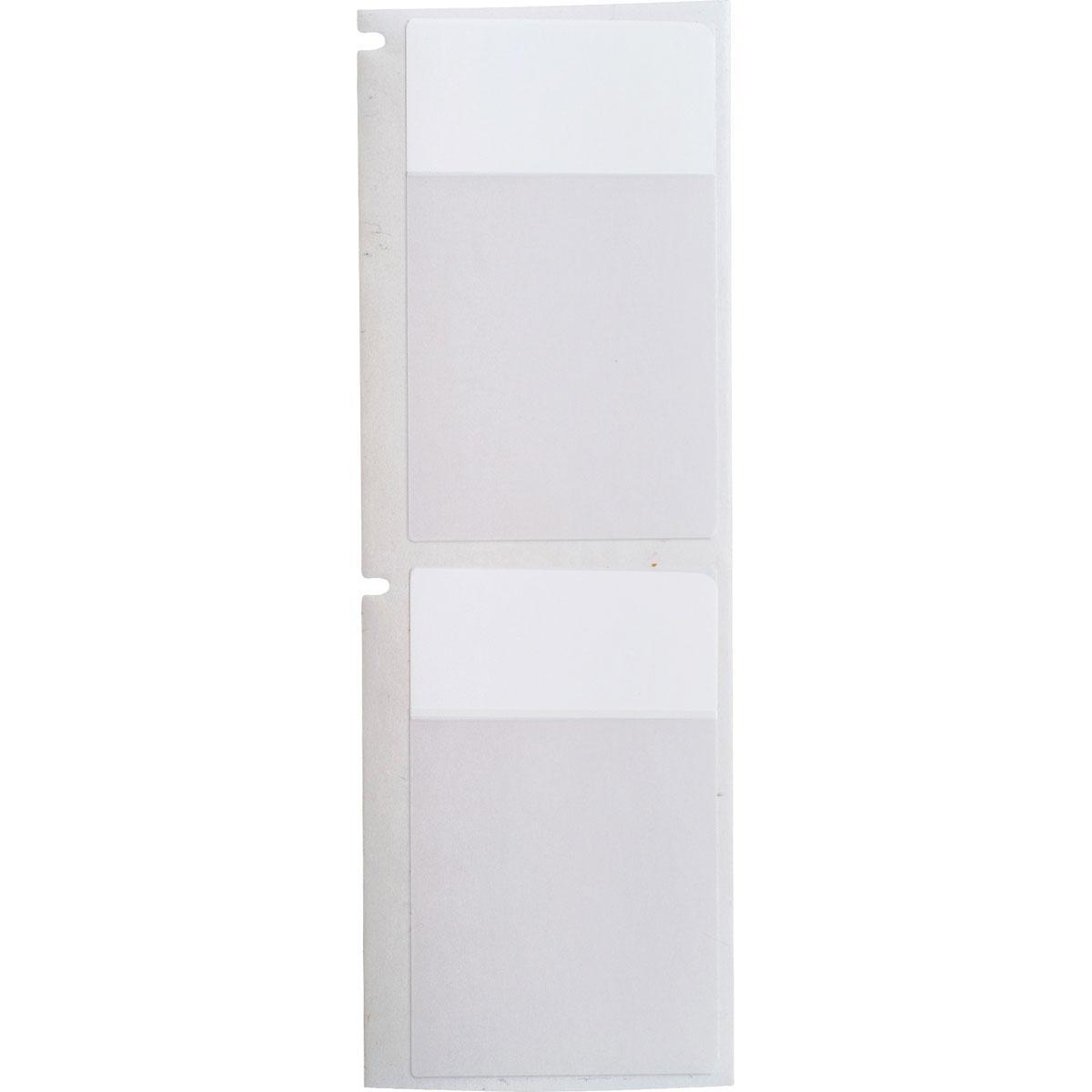 Brady® THT-27-427-1 Colored Rectangular Write-On Self-Laminating Thermal Transfer Label, 3-3/4 in L x 2 in W, Colored Write-On Area Legend, Clear/White, B-427 Vinyl