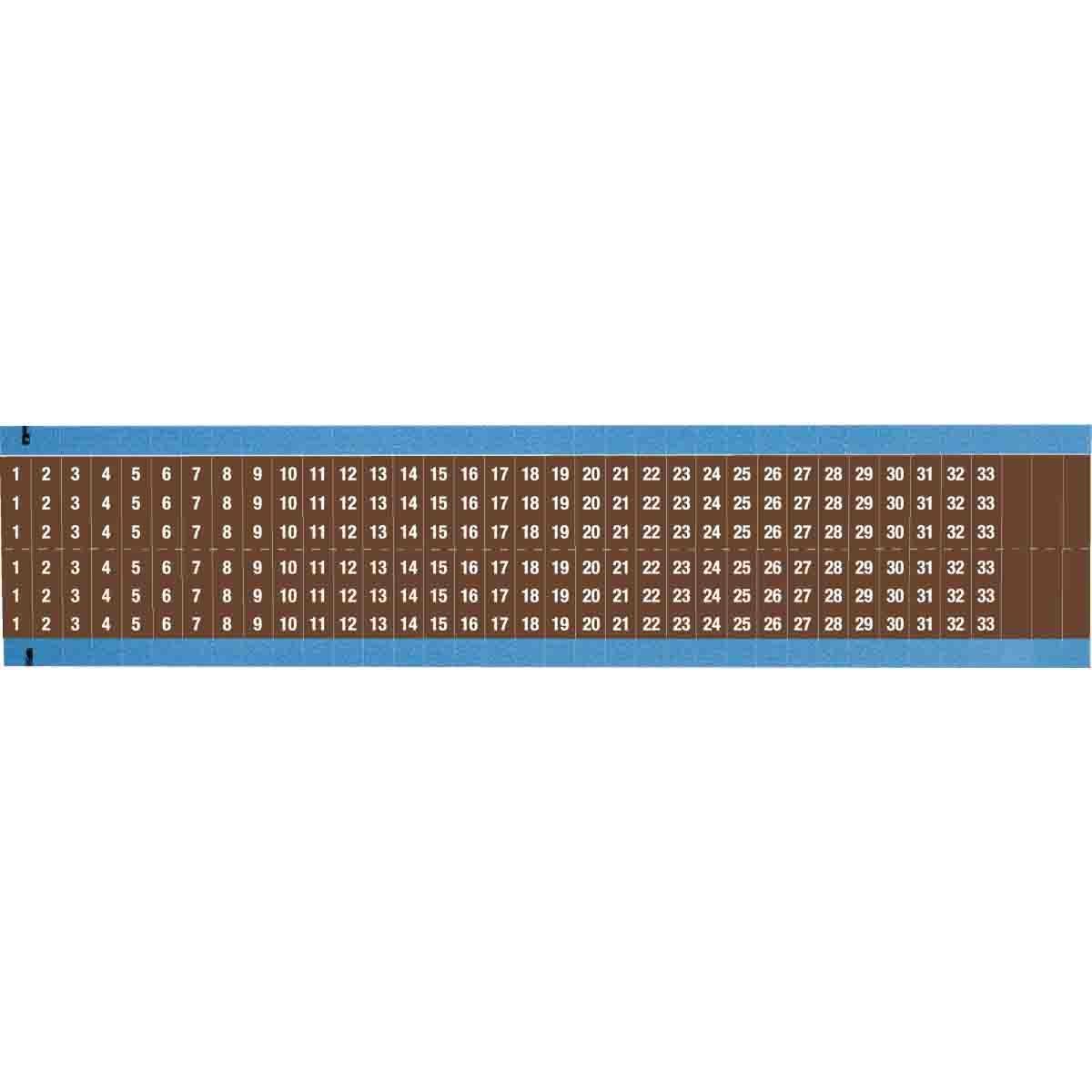 Brady® WM-1-33-BR-SC-PK Wire Marker Cards