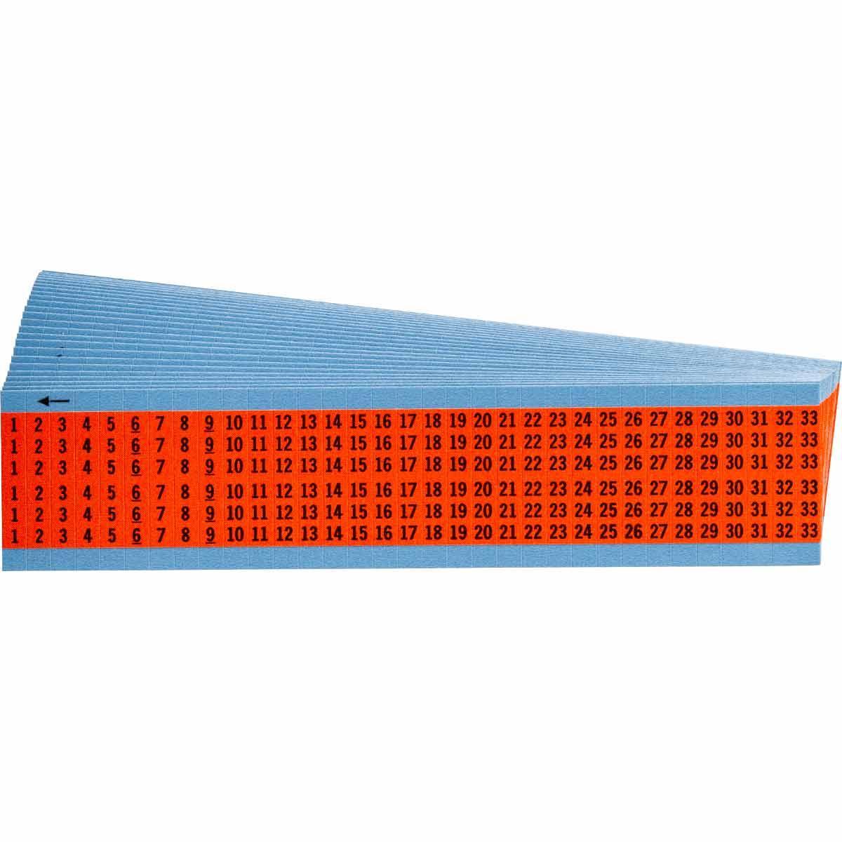 Brady® WM-1-33-OR-PK Wire Marker Cards