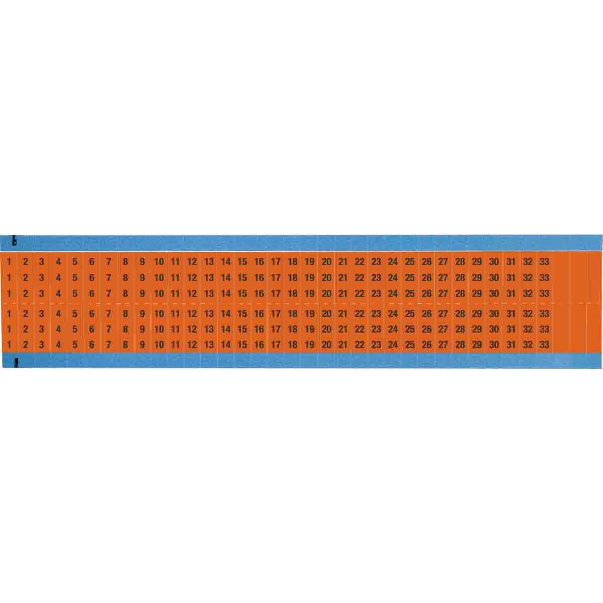 Brady® WM-1-33-OR-SC-PK Wire Marker Cards