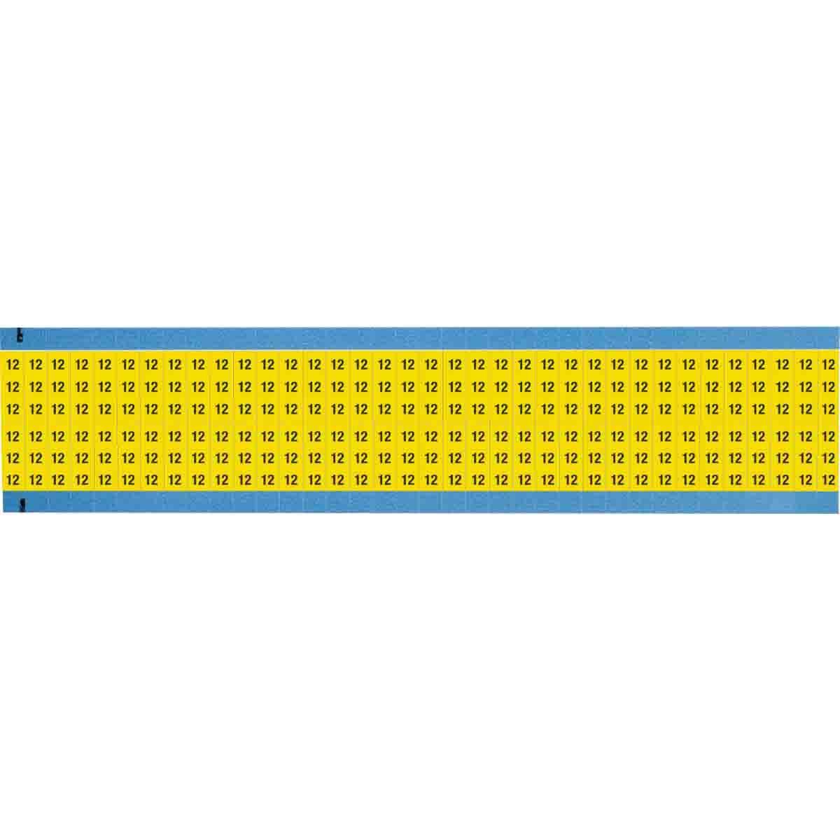 Brady® WM-12-YL-SC-PK Wire Marker Cards