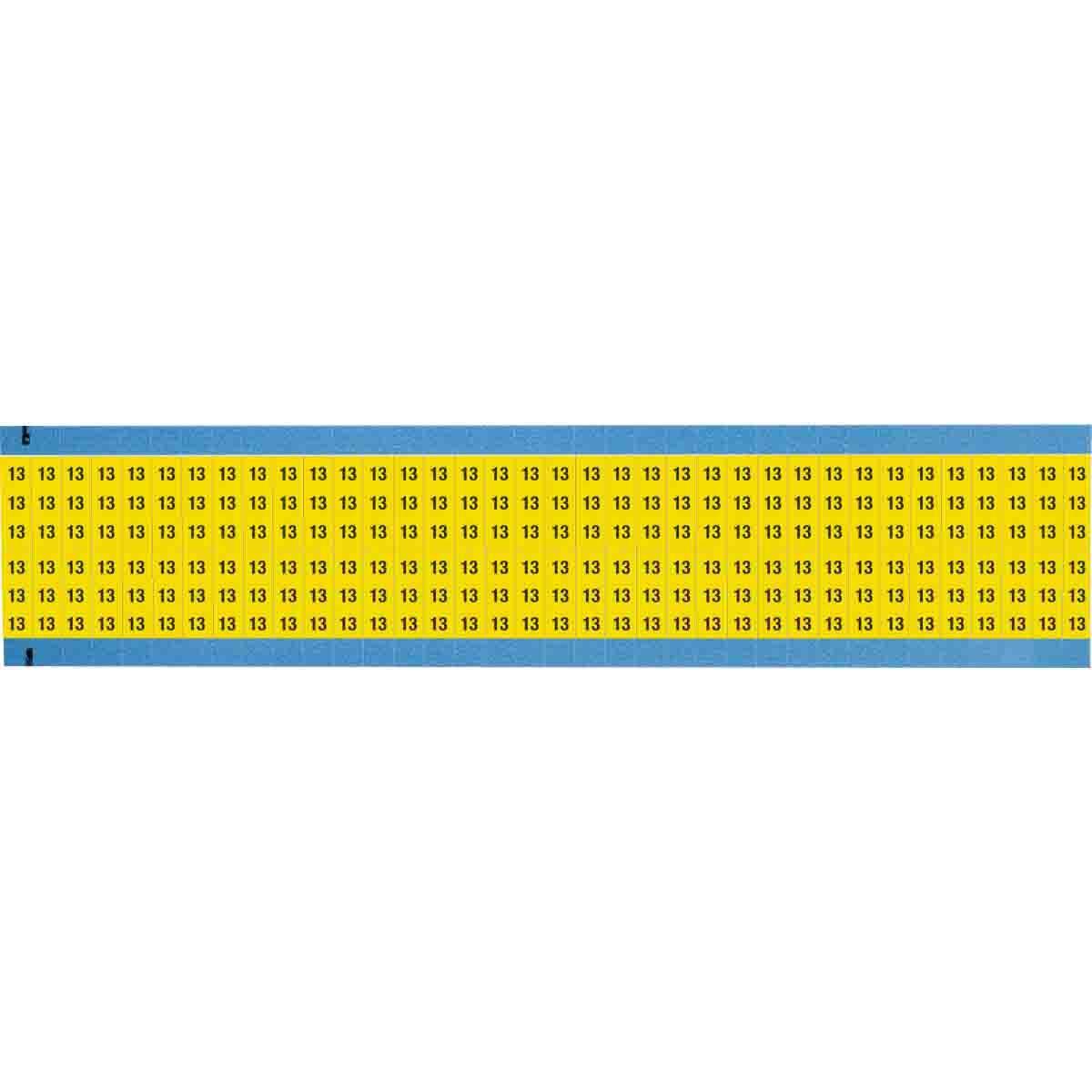Brady® WM-13-YL-SC-PK Wire Marker Cards