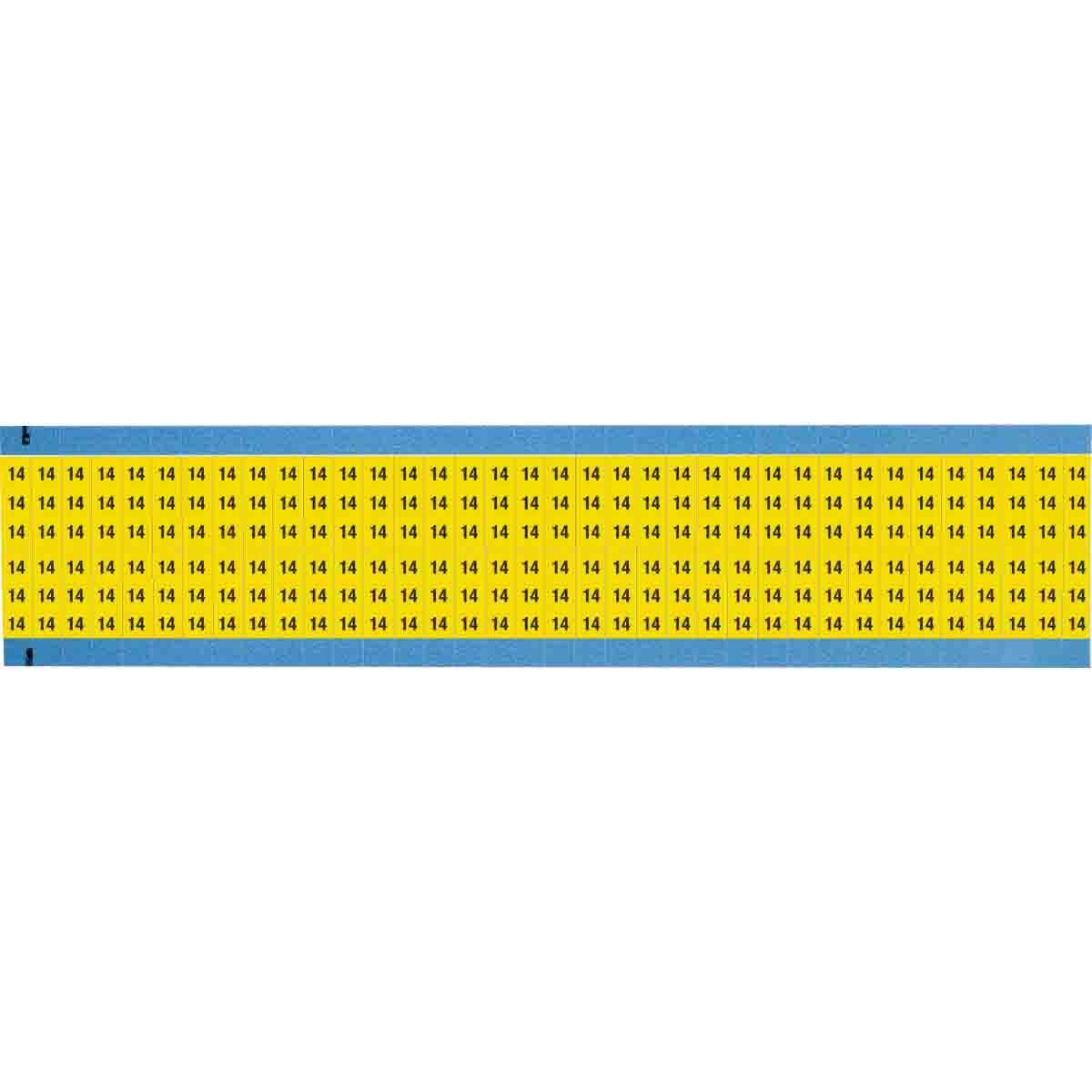 Brady® WM-14-YL-SC-PK Wire Marker Cards