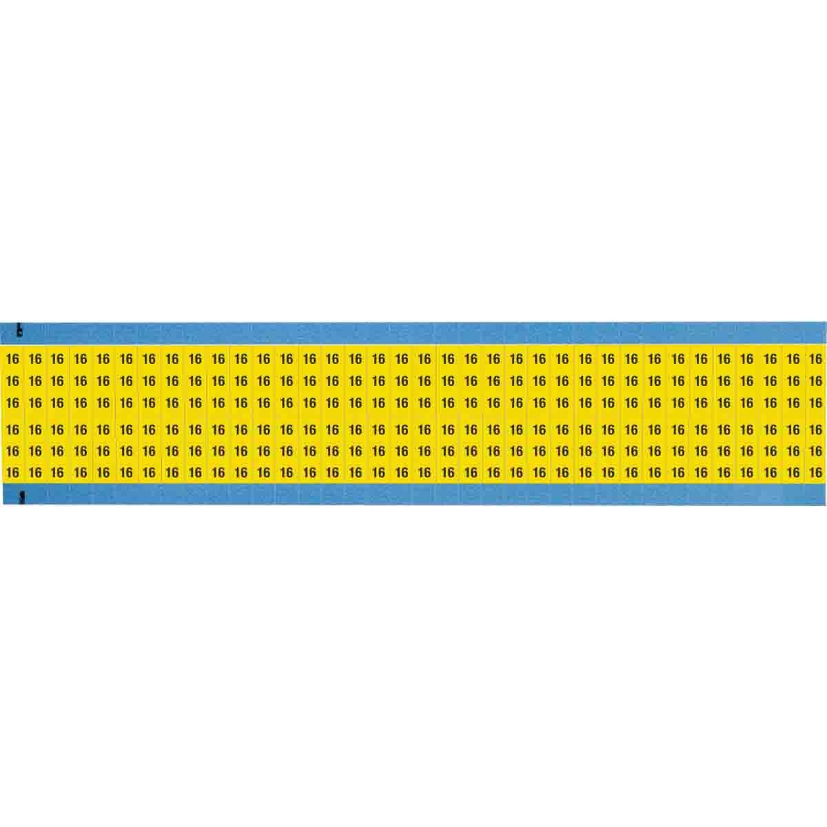 Brady® WM-16-YL-SC-PK Wire Marker Cards