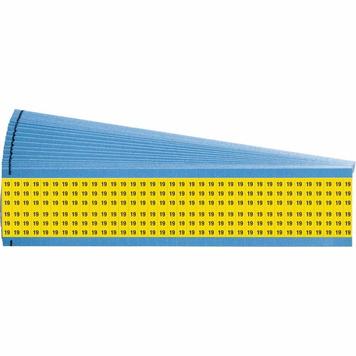 Brady® WM-19-YL-PK Wire Marker Cards