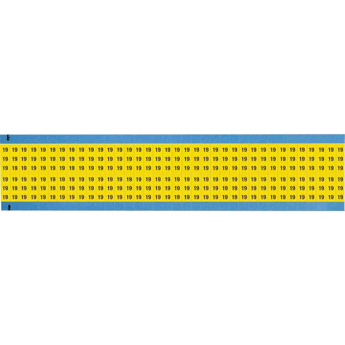 Brady® WM-19-YL-SC-PK Wire Marker Cards
