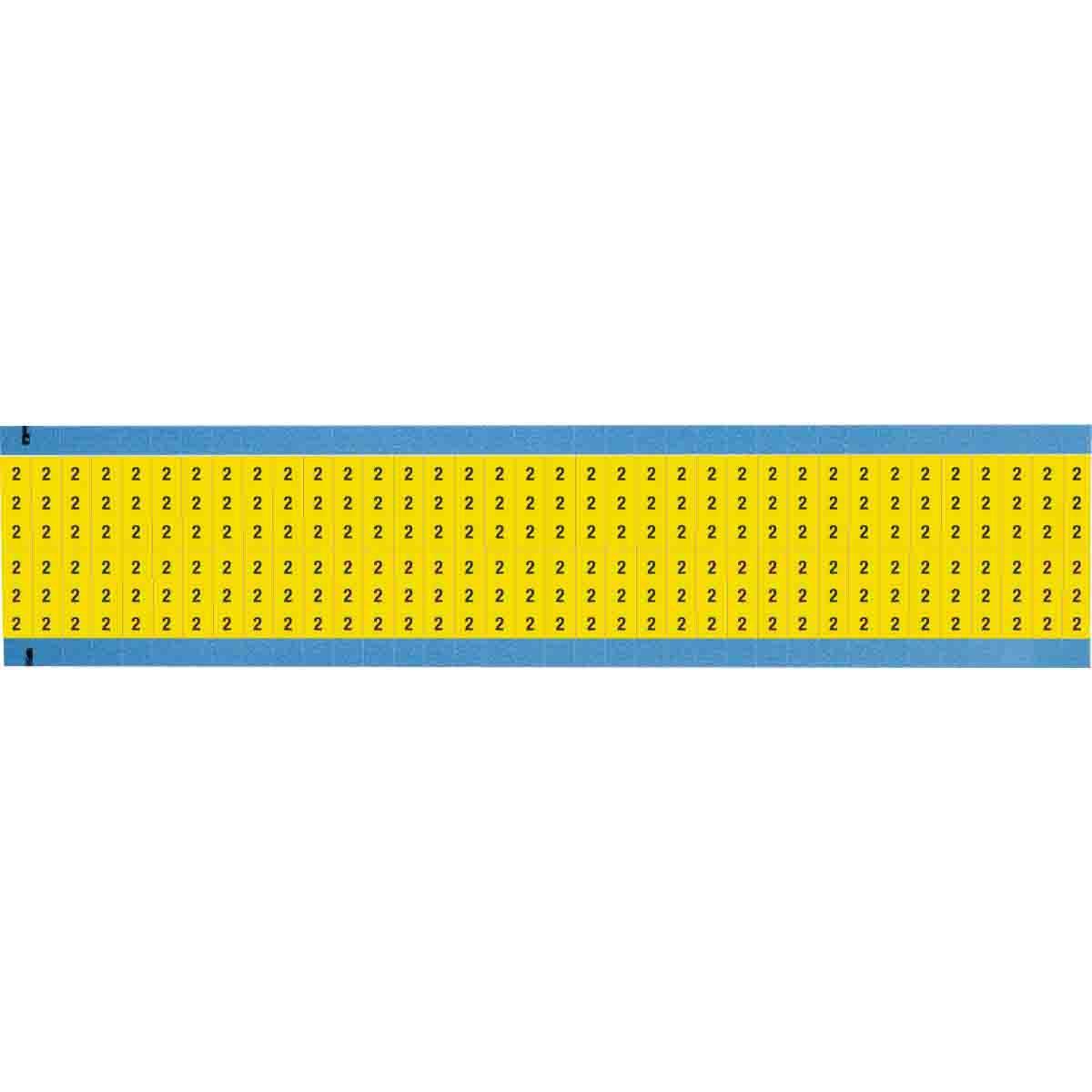 Brady® WM-2-YL-SC-PK Wire Marker Cards