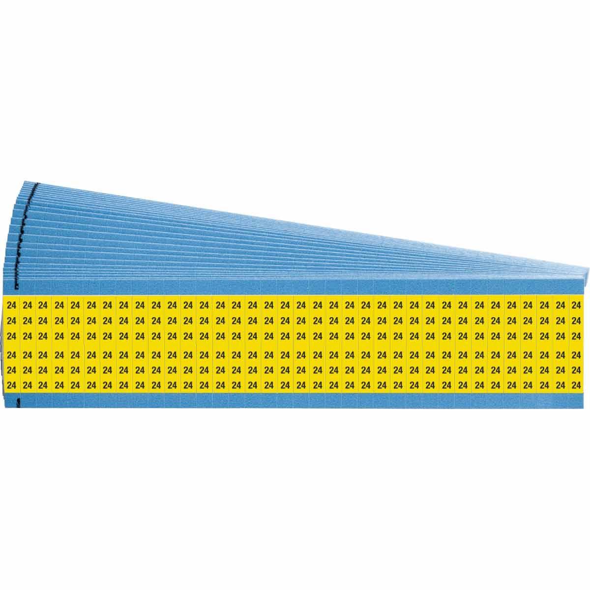 Brady® WM-24-YL-PK Wire Marker Cards