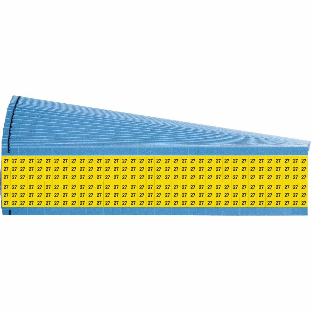 Brady® WM-27-YL-PK Wire Marker Cards