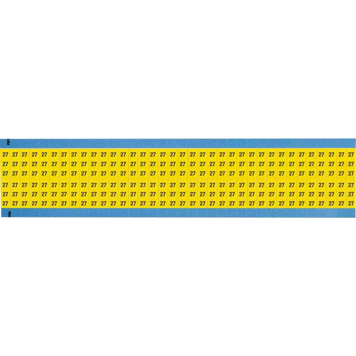 Brady® WM-27-YL-SC-PK Wire Marker Cards
