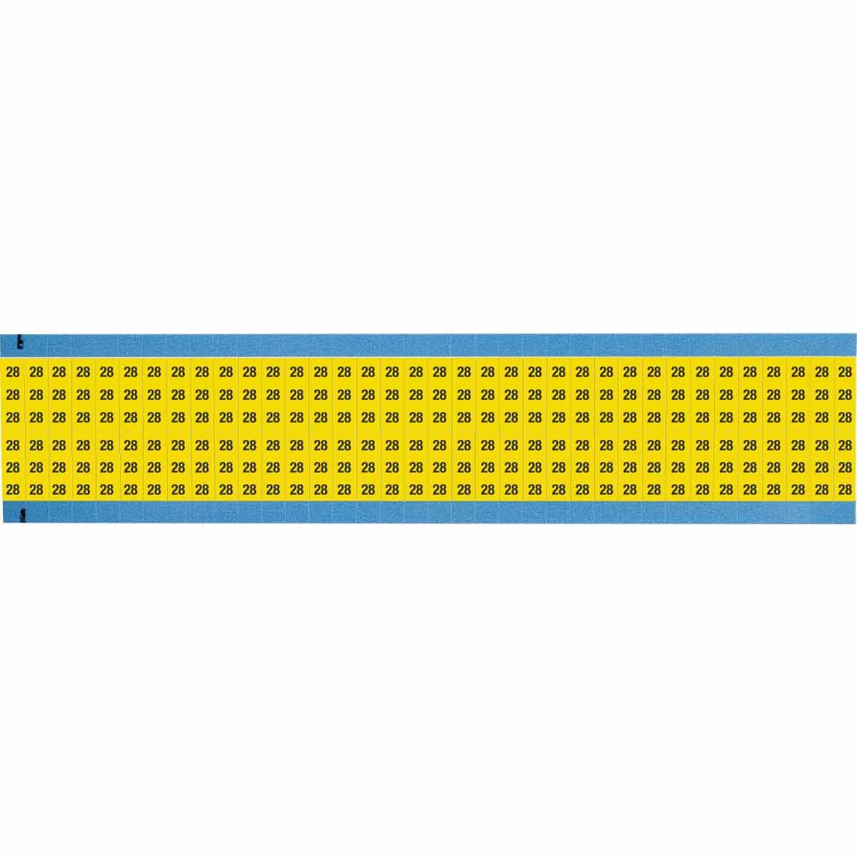Brady® WM-28-YL-SC-PK Wire Marker Cards