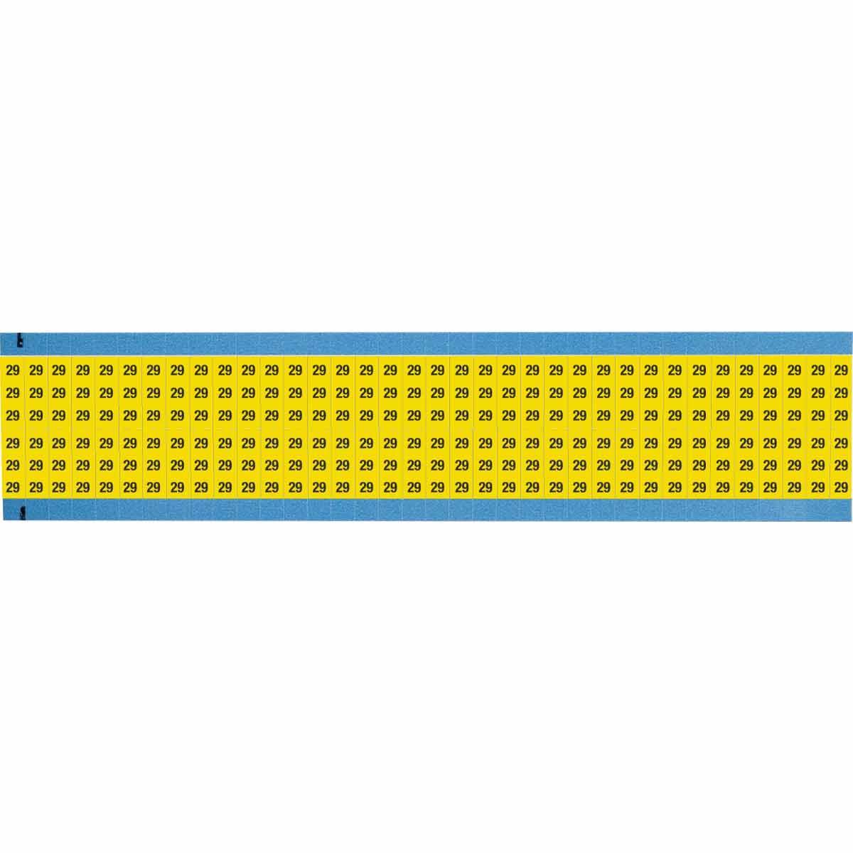 Brady® WM-29-YL-SC-PK Wire Marker Cards
