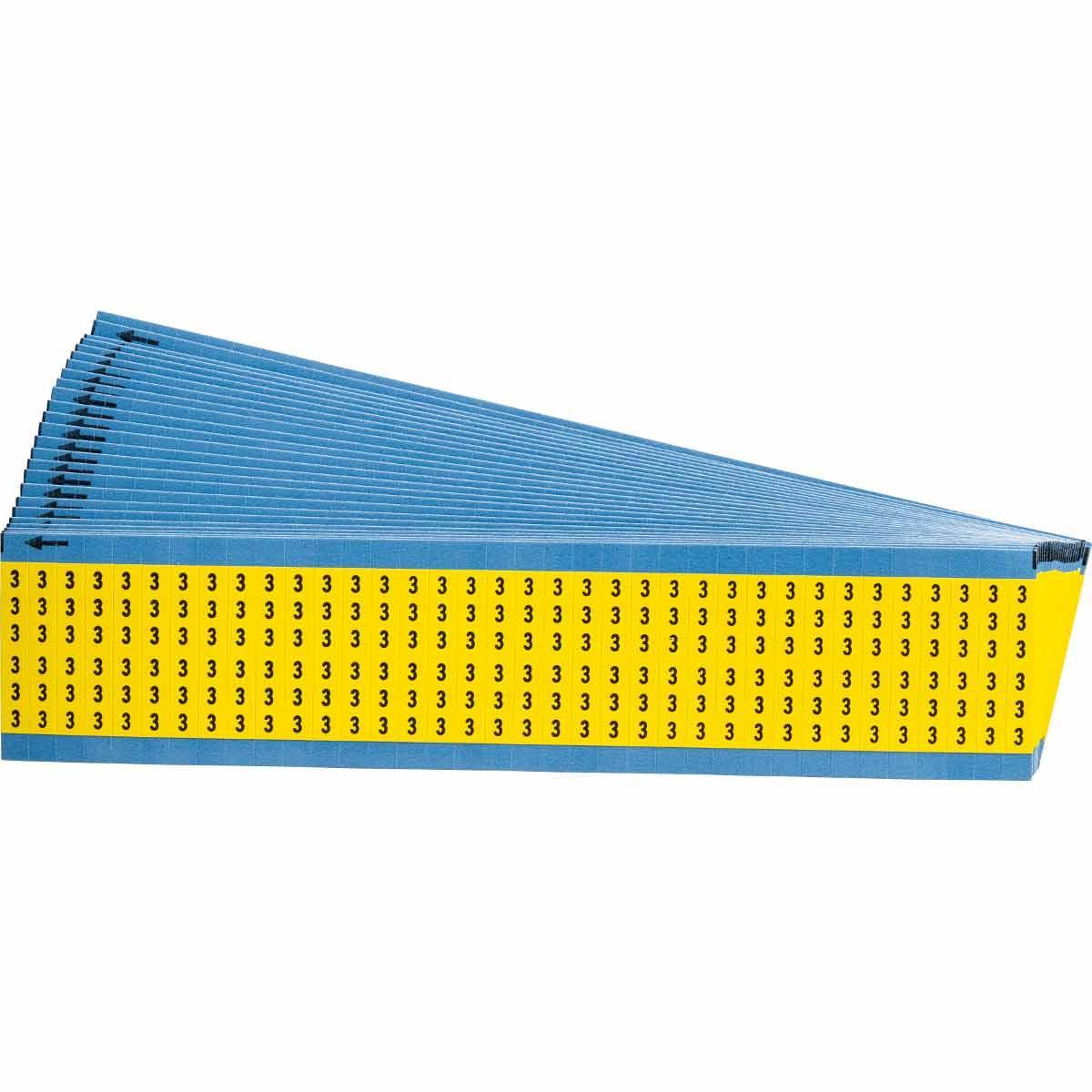 Brady® WM-3-YL-PK Wire Marker Cards